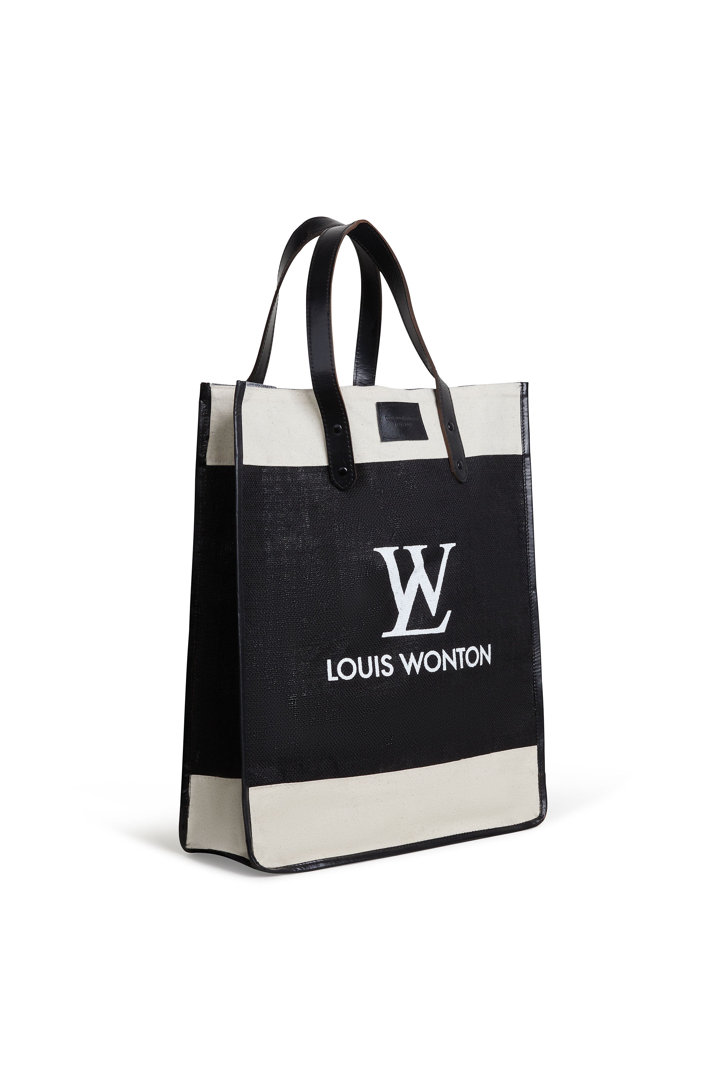The Cool Hunter Market Bag Black Leather - Louis Wonton - NEW