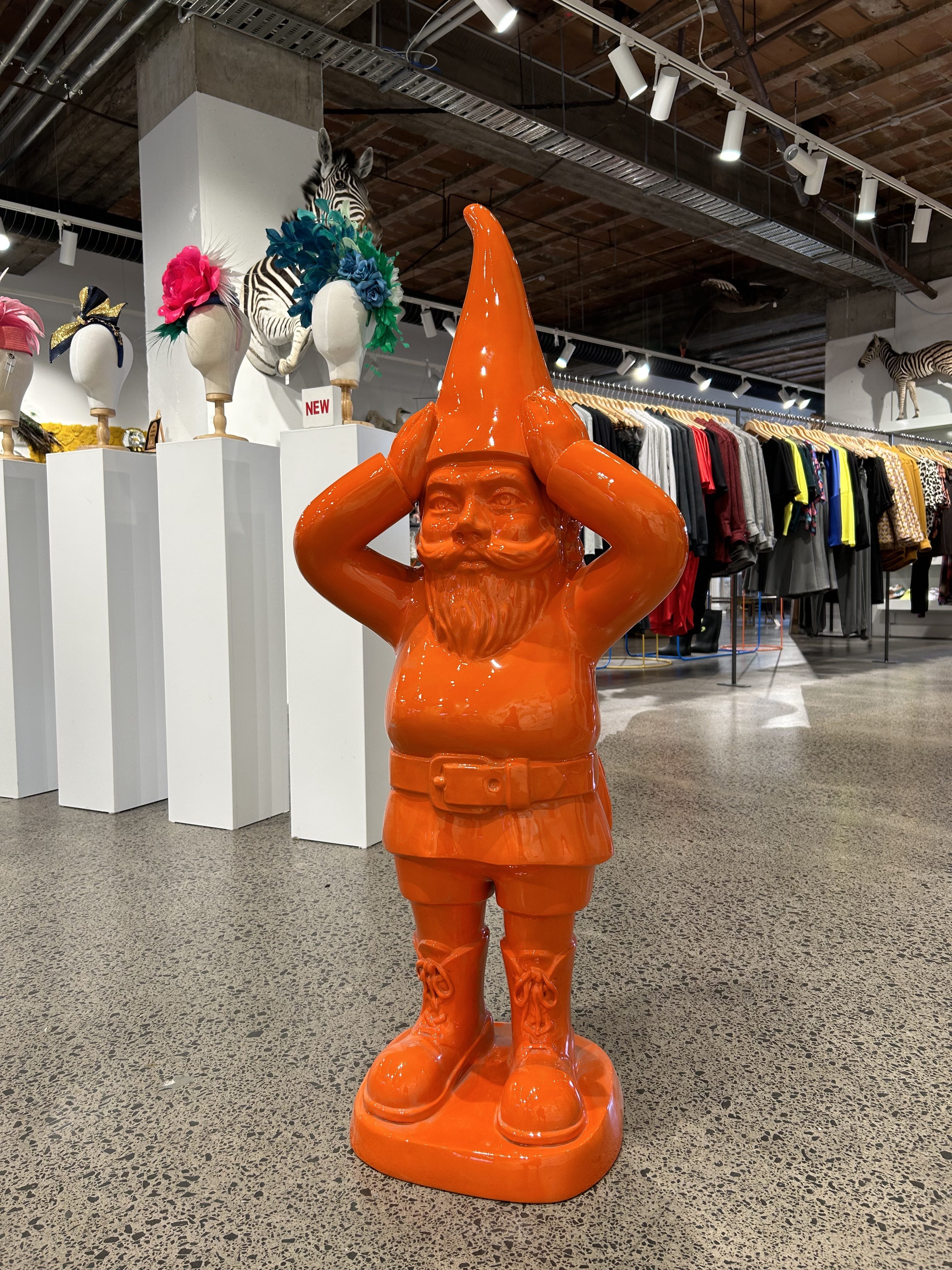 Gregor Kregar Gnome 1.2m Tall - Bright Orange - EDITION OF 5