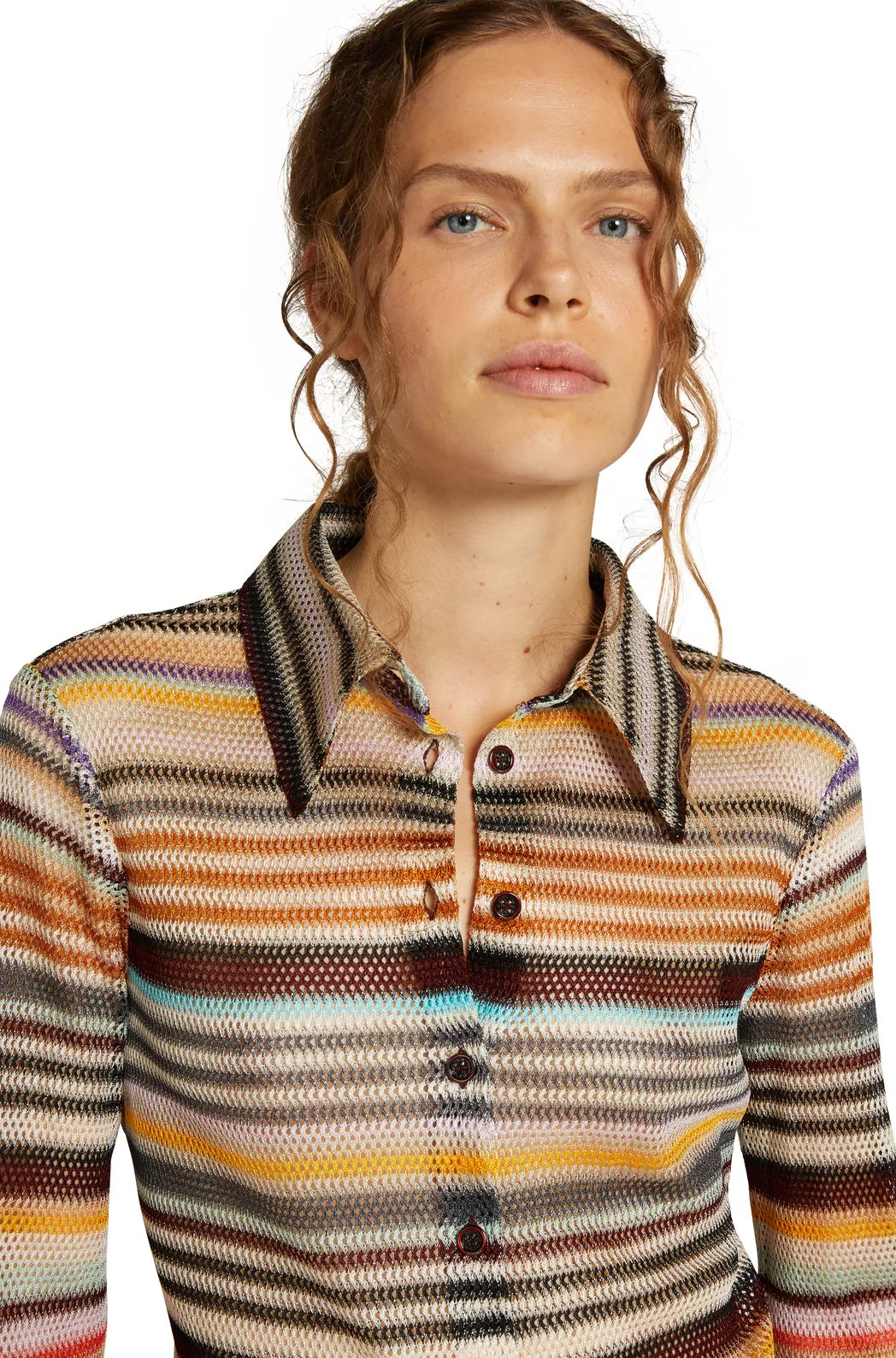 Missoni Knit Long Sleeve Stripe Shirt - DS22SJ11