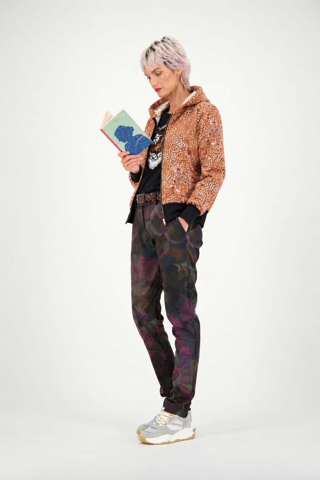 WORLD 5561 Hidden Hoodie Liberty's Leopard (UNISEX)