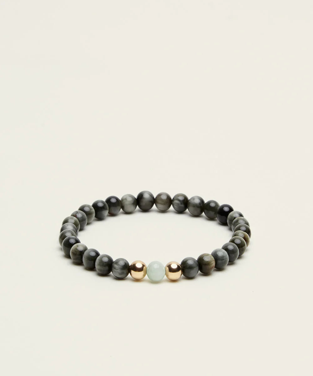 Spiritus Stones - Abundance Bracelet with Jade & Hawk's Eye