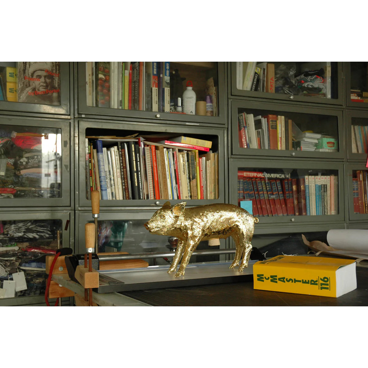 Areaware: Bank Pig Gold Chrome