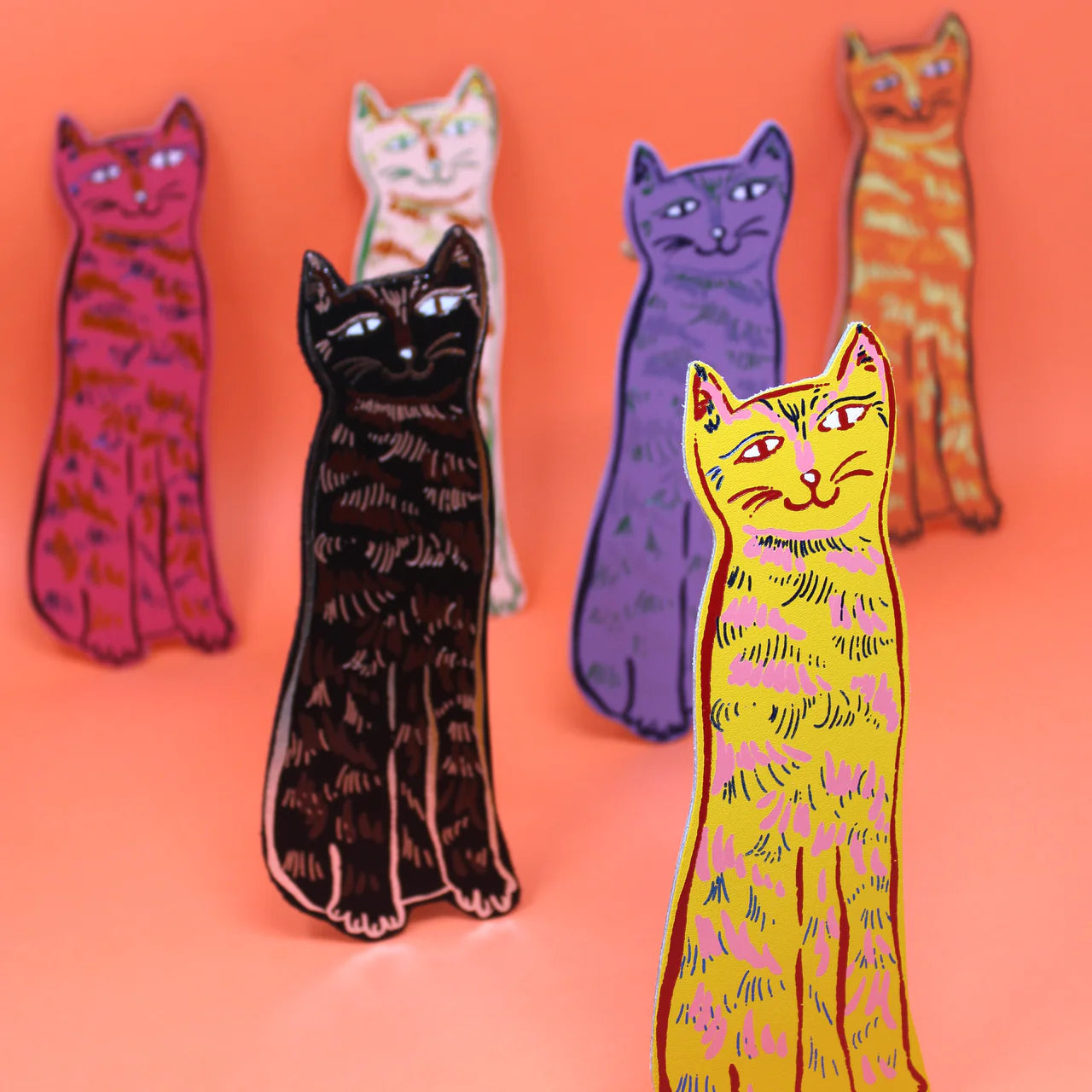 Ark - Cat Tails Yellow - Bookmark