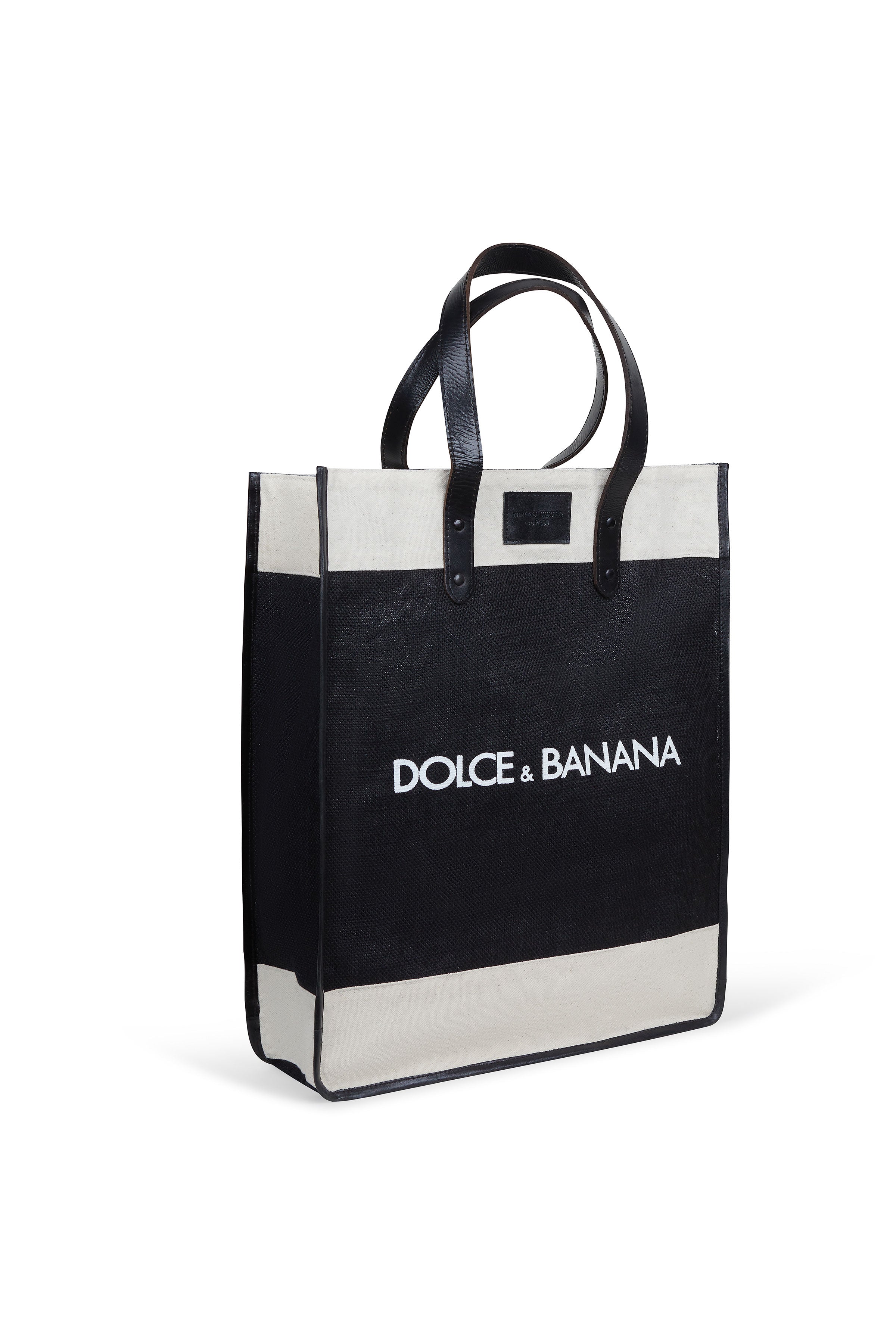 The Cool Hunter Market Bag Black Leather - Dolce & Banana - NEW