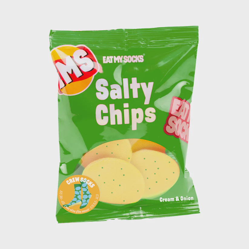 Eat My Socks Salty Chips Green