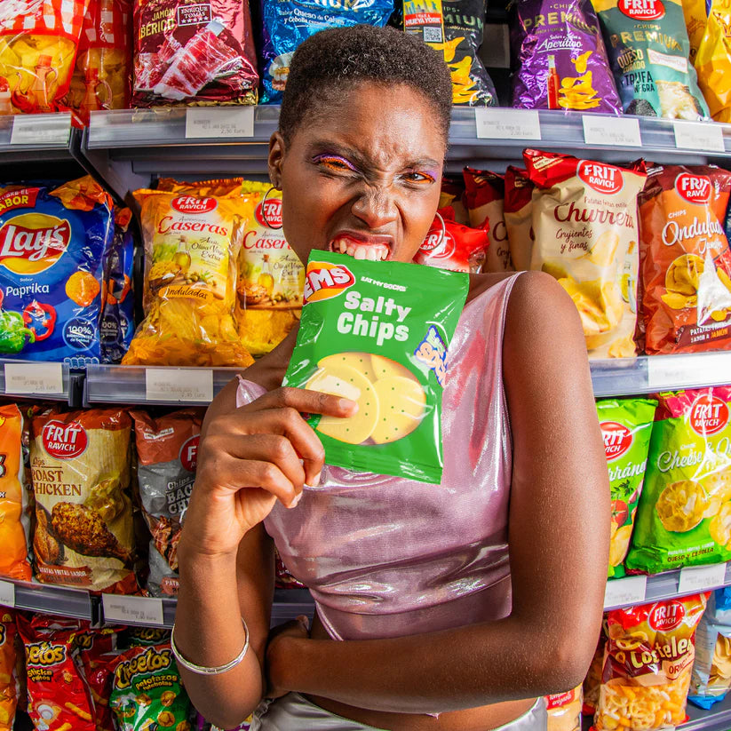 Eat My Socks Salty Chips Green