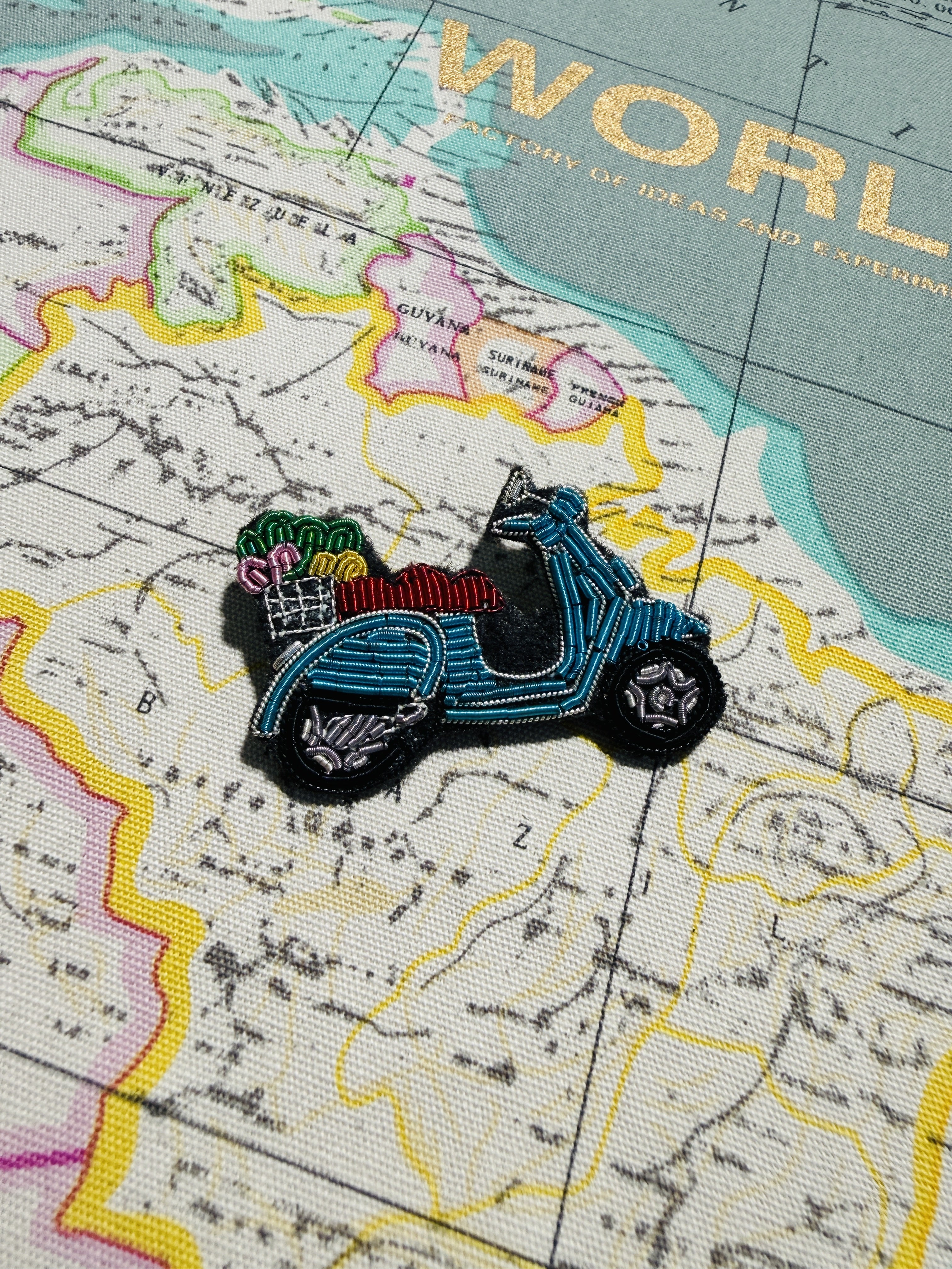 WORLD Bullion Brooch - Ride My Vespa