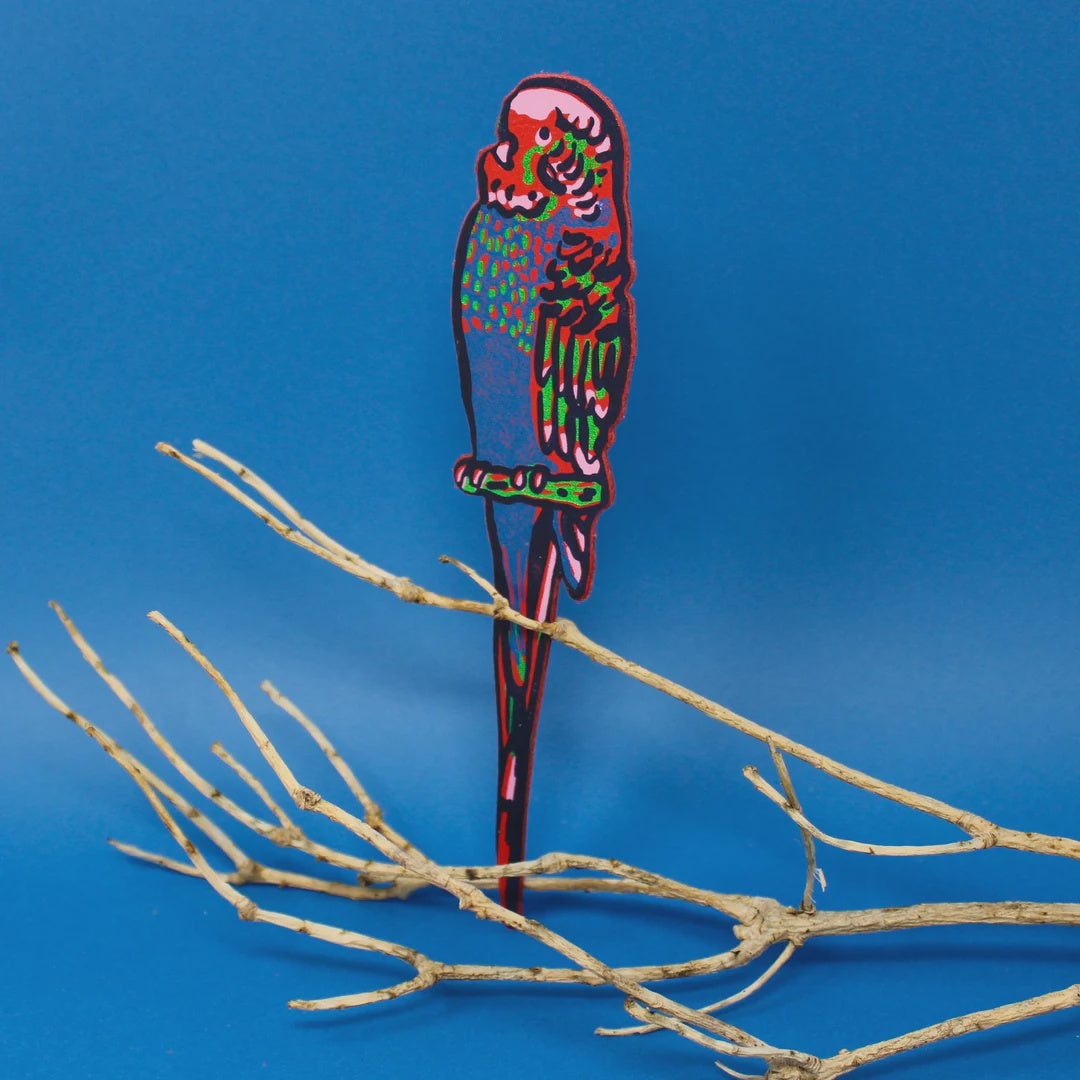 Ark - Budgie Red Blue - Bookmark