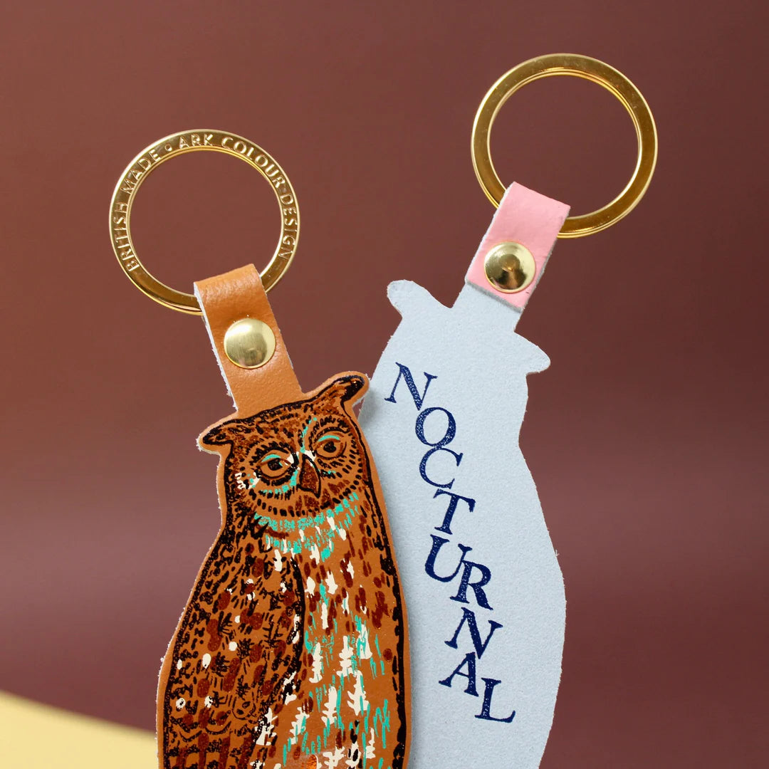 Ark - Nocturnal Owl Burnt Orange - Key Fob