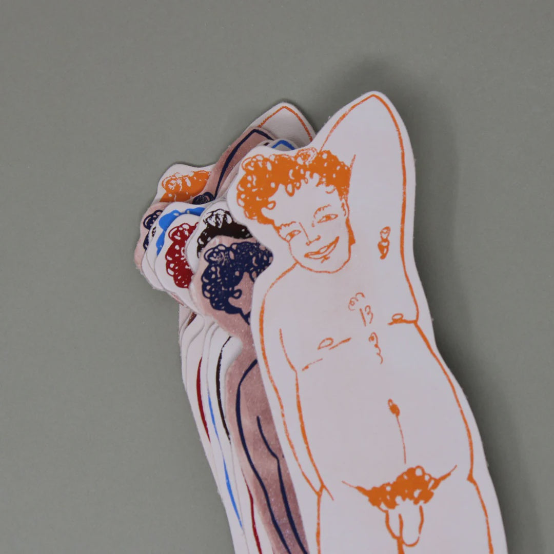 Ark - Nude Man Relaxed - Bookmark