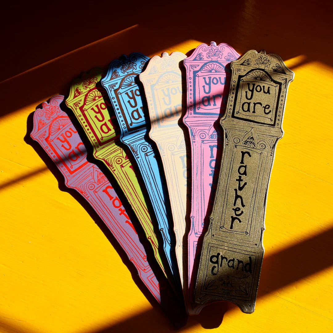 Ark - Grandfather Clock Hot Pink - Bookmark