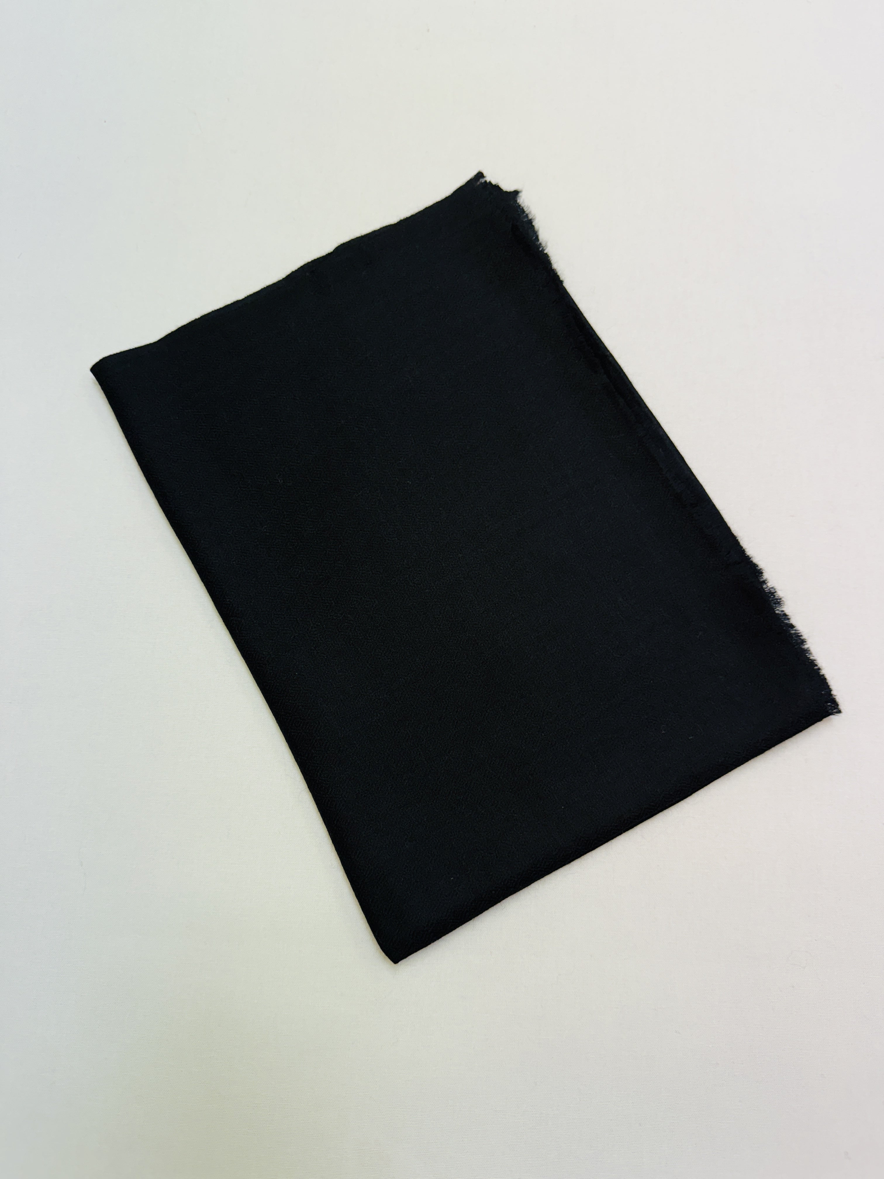 WORLD Fine Wool Silk Scarf / Wrap - Black