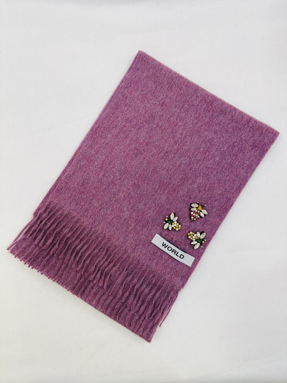 WORLD 26 Cashmere COUTURE Scarf - Lilac - Dry Clean Only