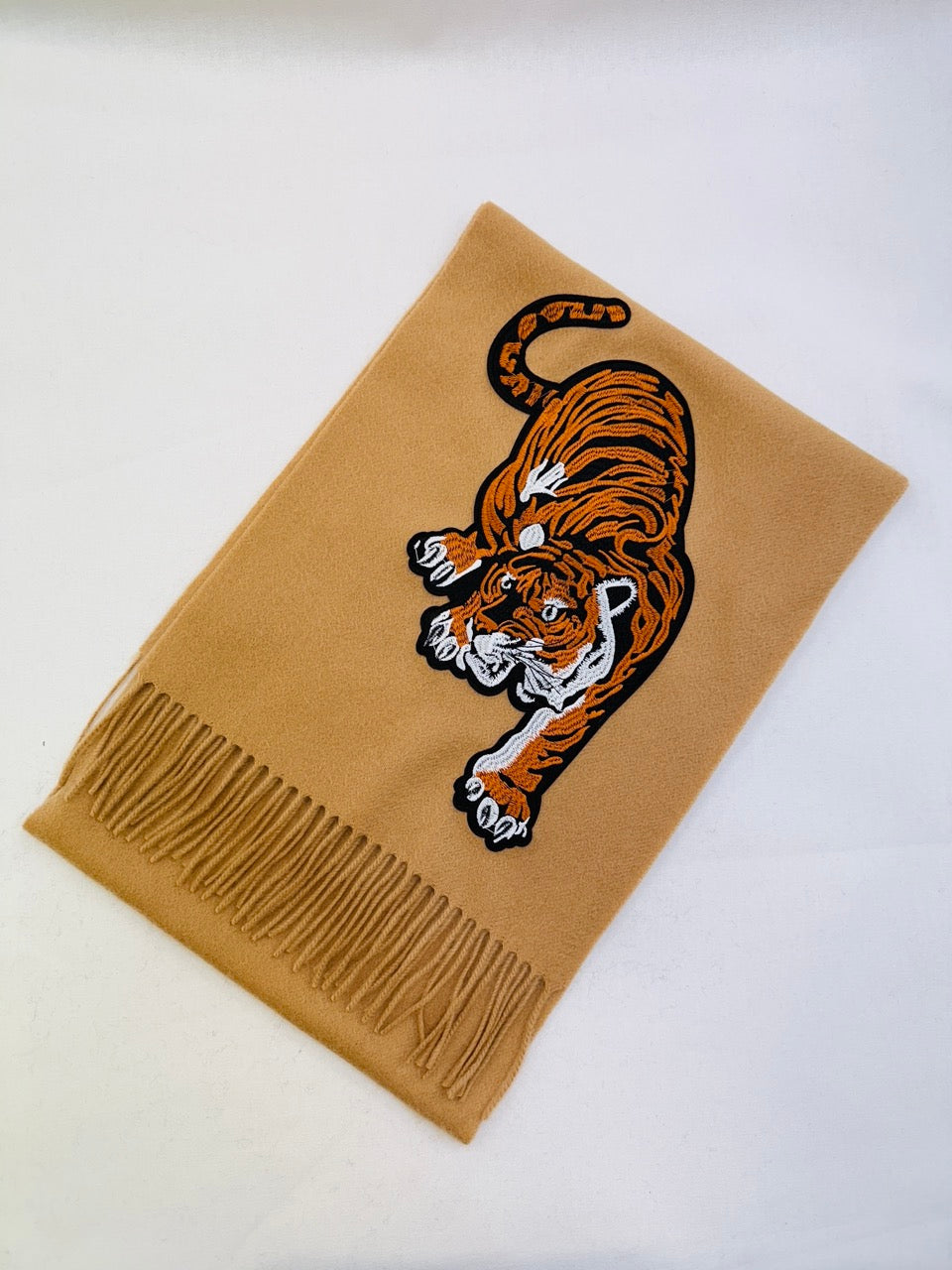 WORLD 26 Cashmere COUTURE Scarf - Camel - Dry Clean Only