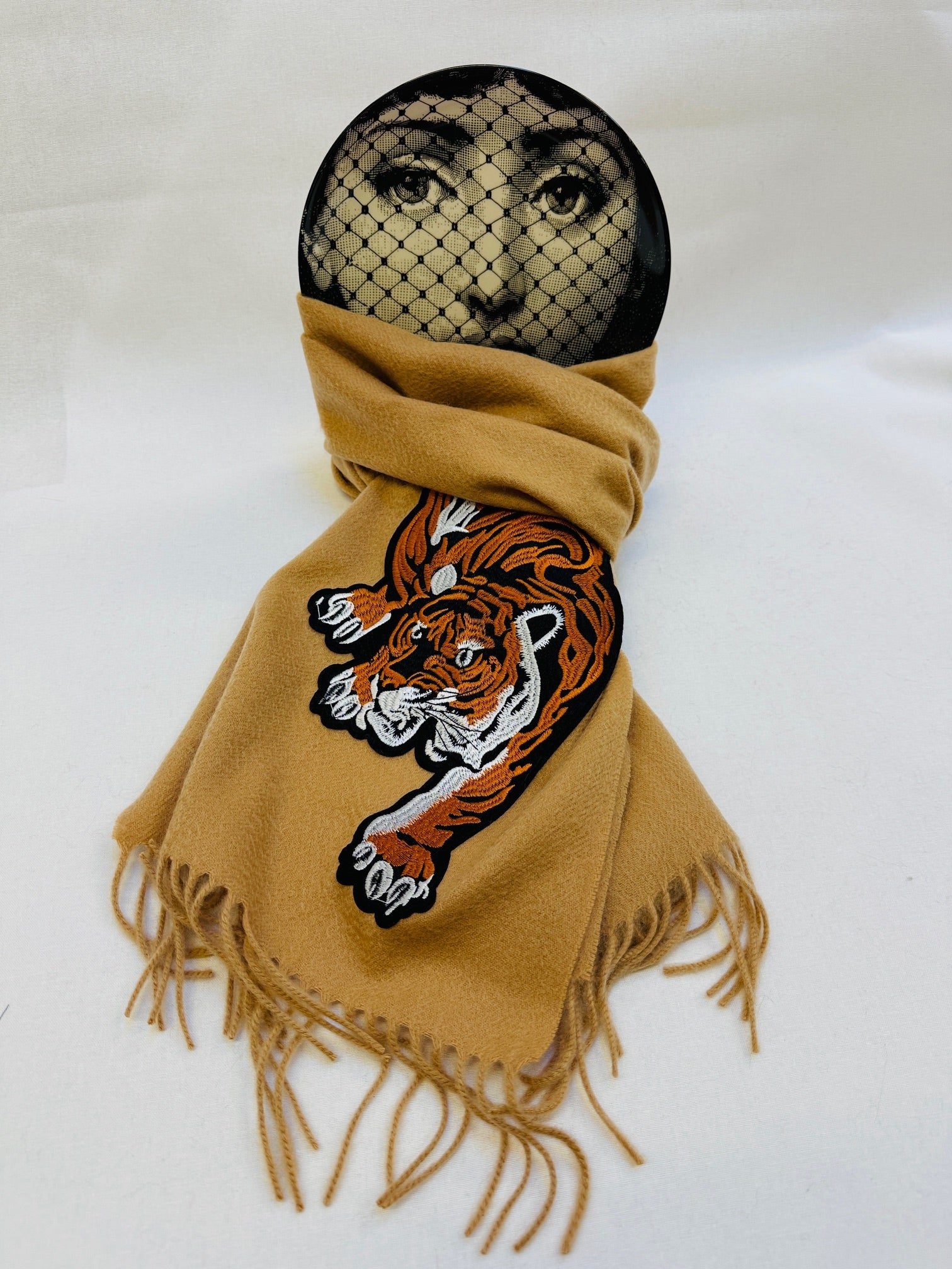 WORLD 26 Cashmere COUTURE Scarf - Camel - Dry Clean Only