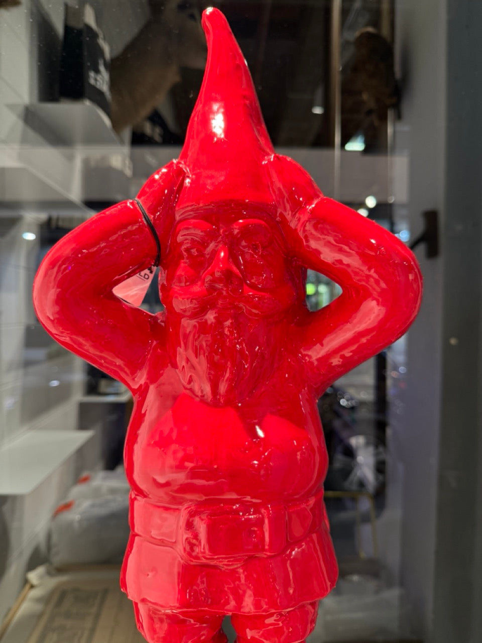 Gregor Kregar Oh No Thinker Gnome 2021/2025 - Glazed Ceramic - Red