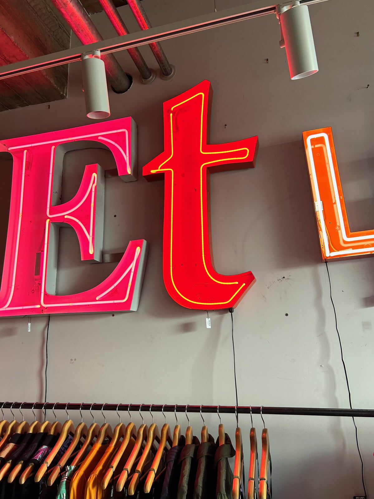 Neon Ranger: Large Lower Case t Neon — WORLD
