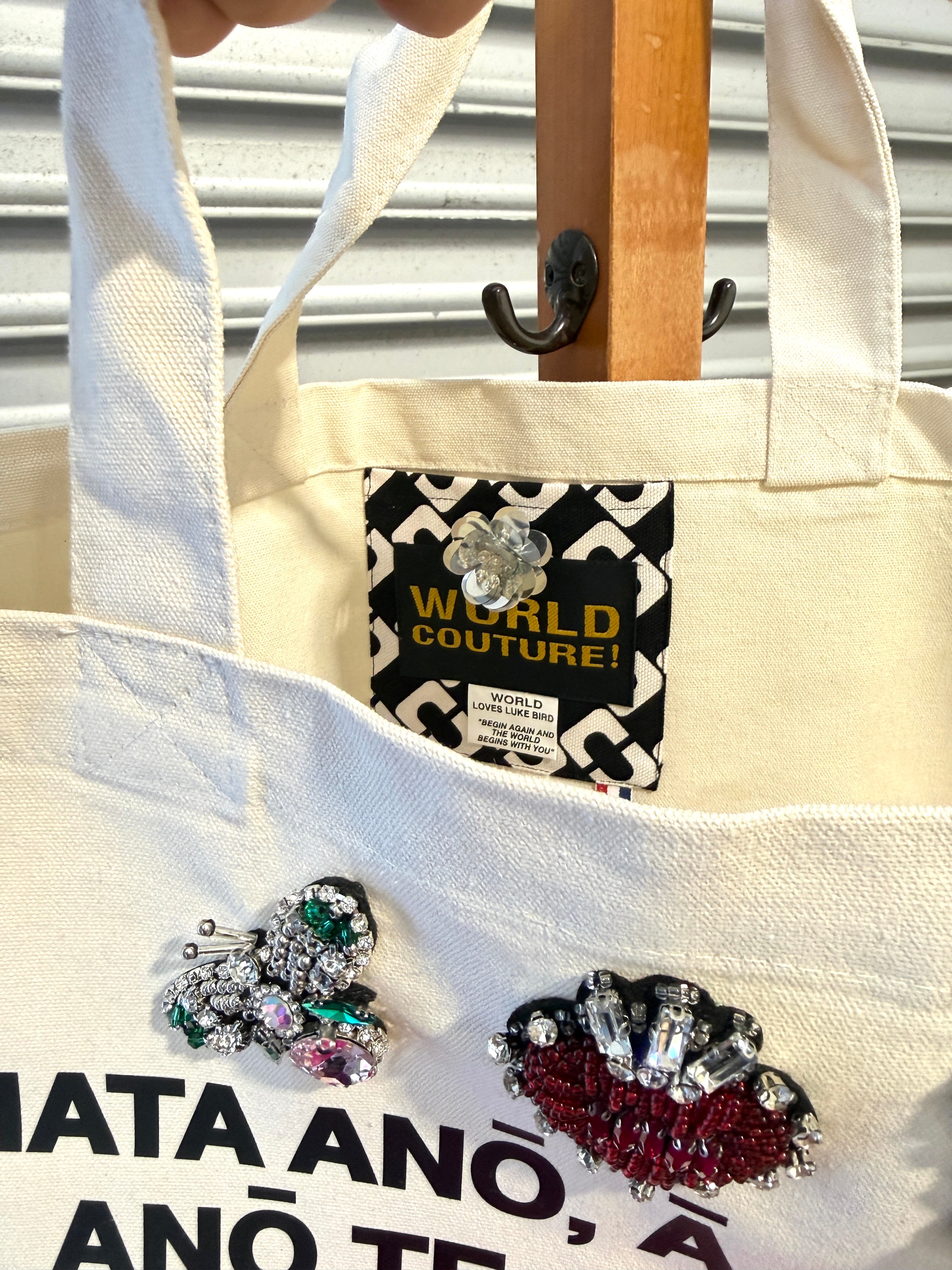 WORLD Loves LUKE BIRD - Matariki Couture Tote Bag - ONE OFF - Fly Amongst the Stars