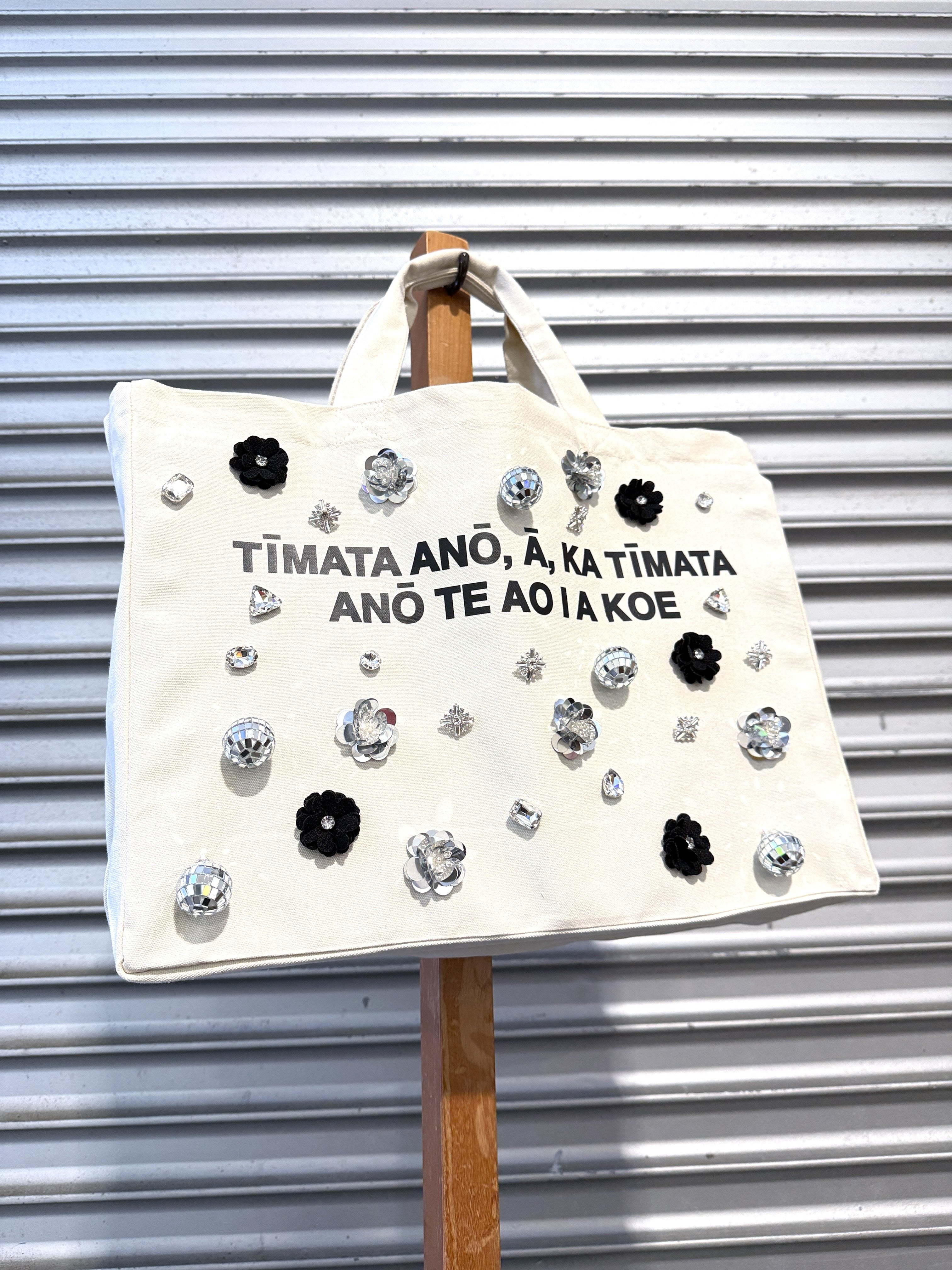 WORLD Loves LUKE BIRD - Matariki Couture Tote Bag - ONE OFF - Everyone's Garden can Sparkle like the Stars