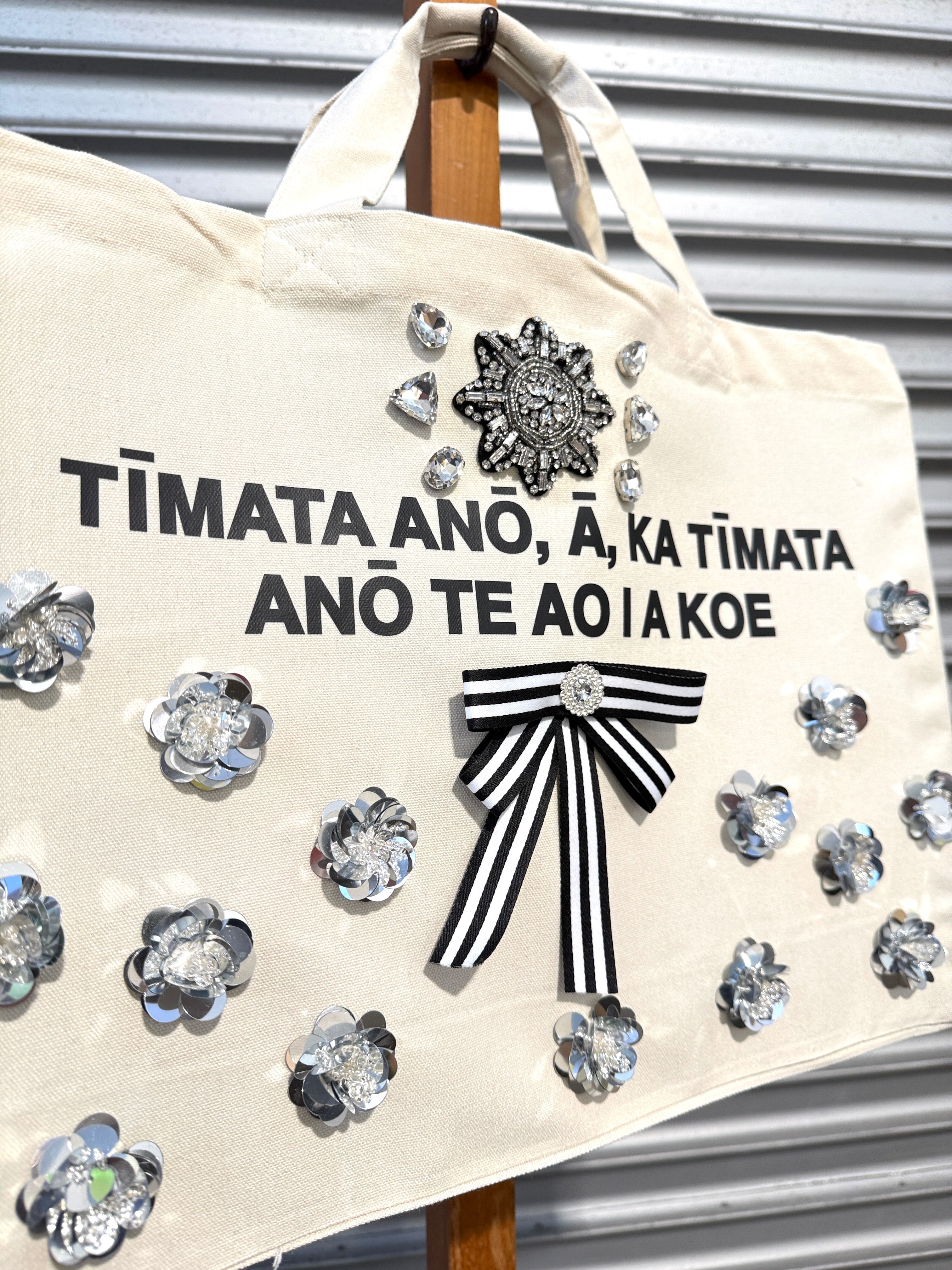 WORLD Loves LUKE BIRD - Matariki Couture Tote Bag - ONE OFF - You can be my Pleiades Star Cluster