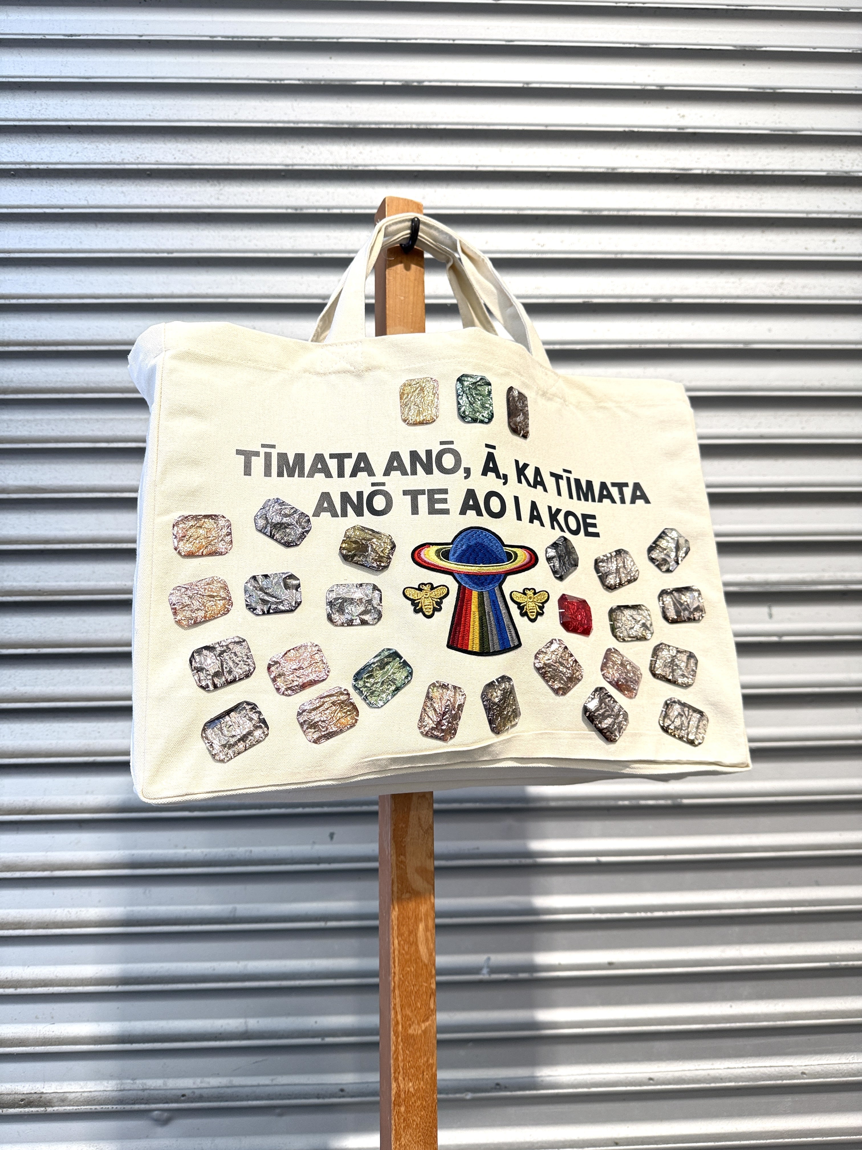 WORLD Loves LUKE BIRD - Matariki Couture Tote Bag - ONE OFF -  Use the Power of the Universe