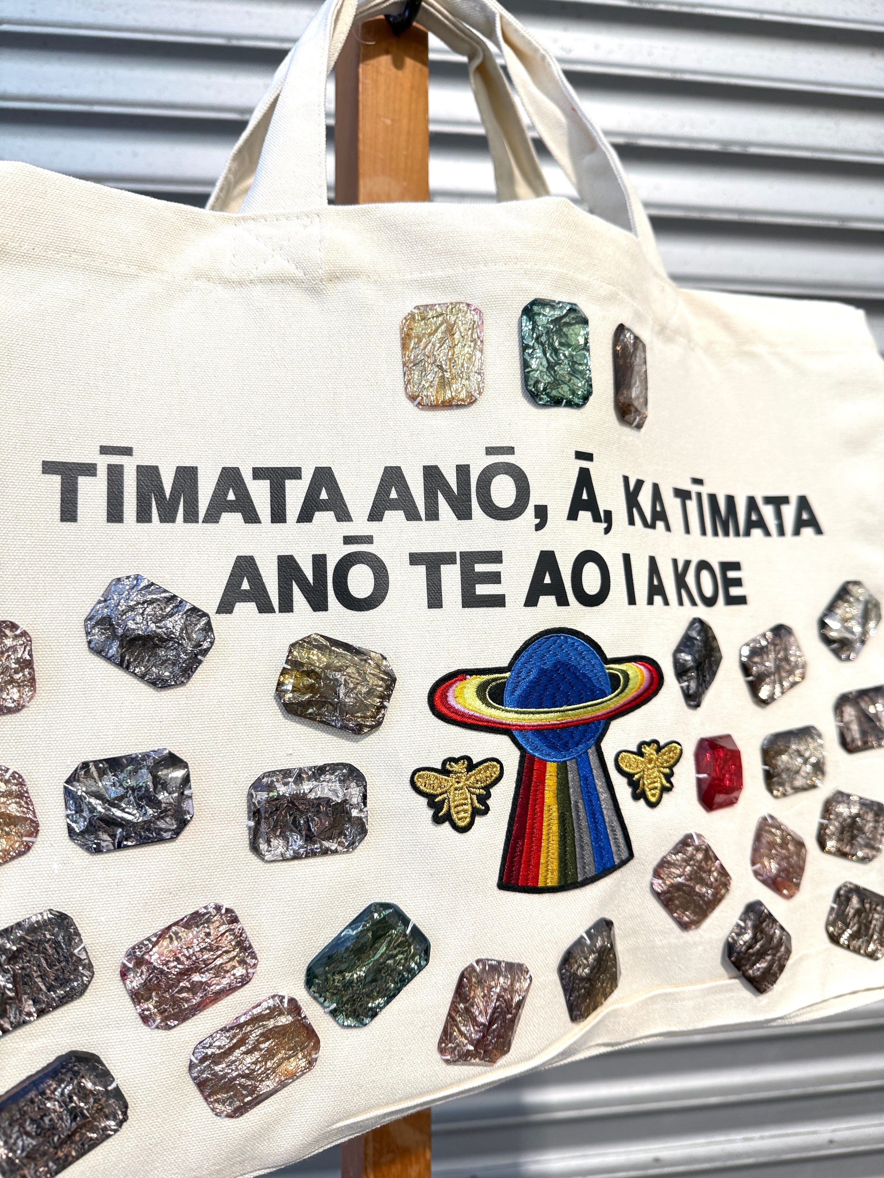 WORLD Loves LUKE BIRD - Matariki Couture Tote Bag - ONE OFF -  Use the Power of the Universe