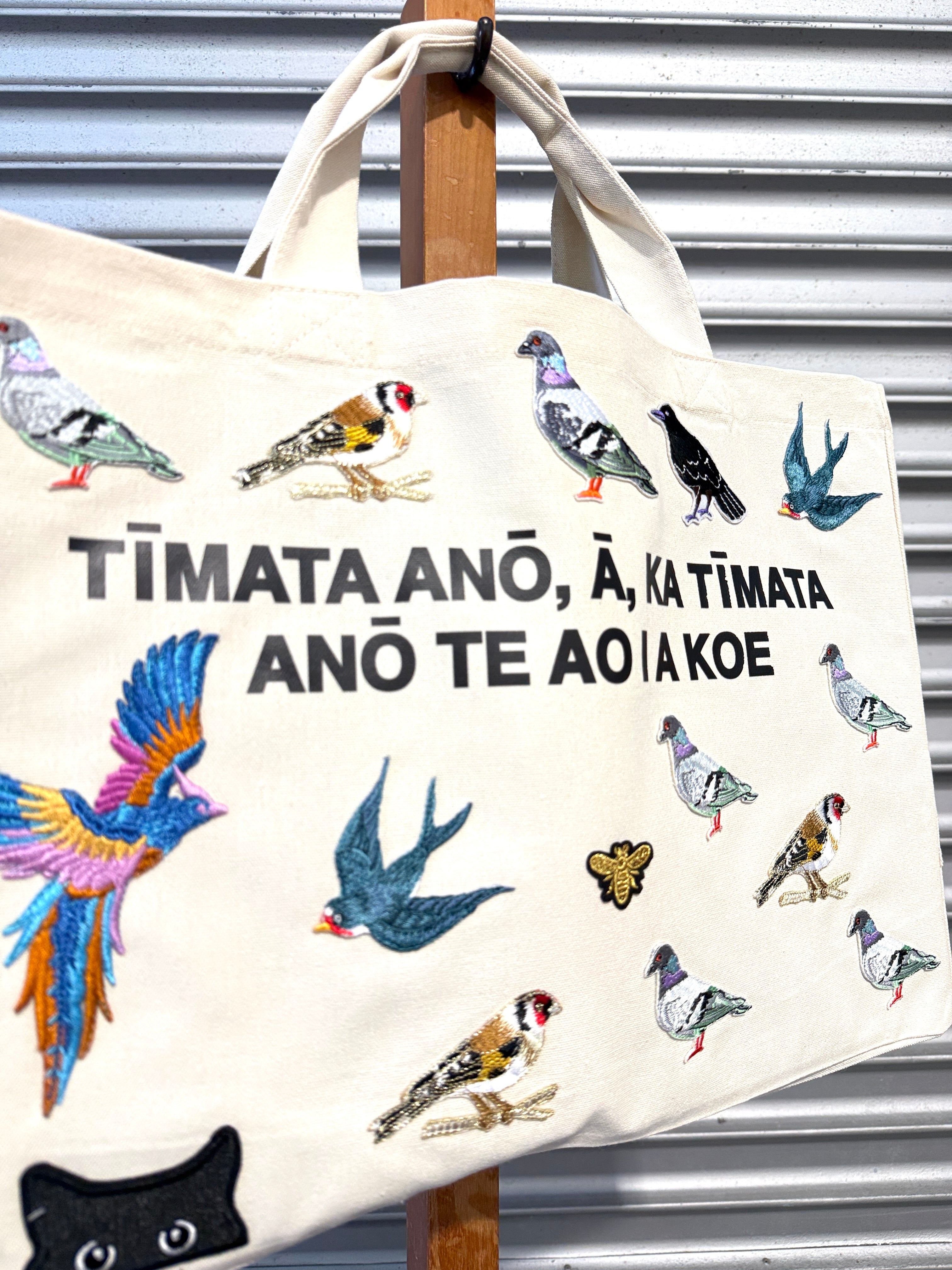 WORLD Loves LUKE BIRD - Matariki Couture Tote Bag - ONE OFF - Birds of a Feather Collect Others Together
