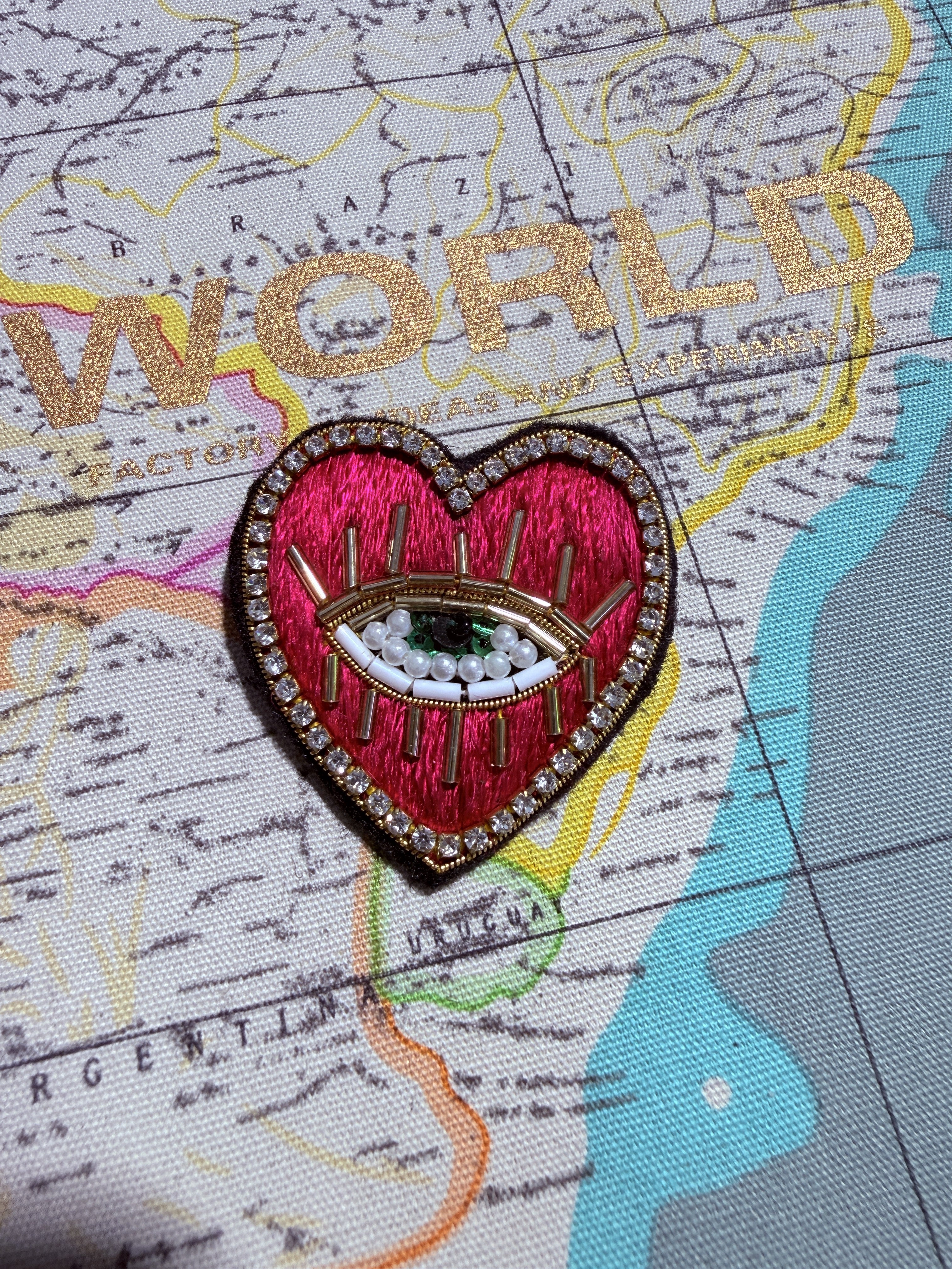 WORLD Bullion Brooch - You are the Eye of my Heart