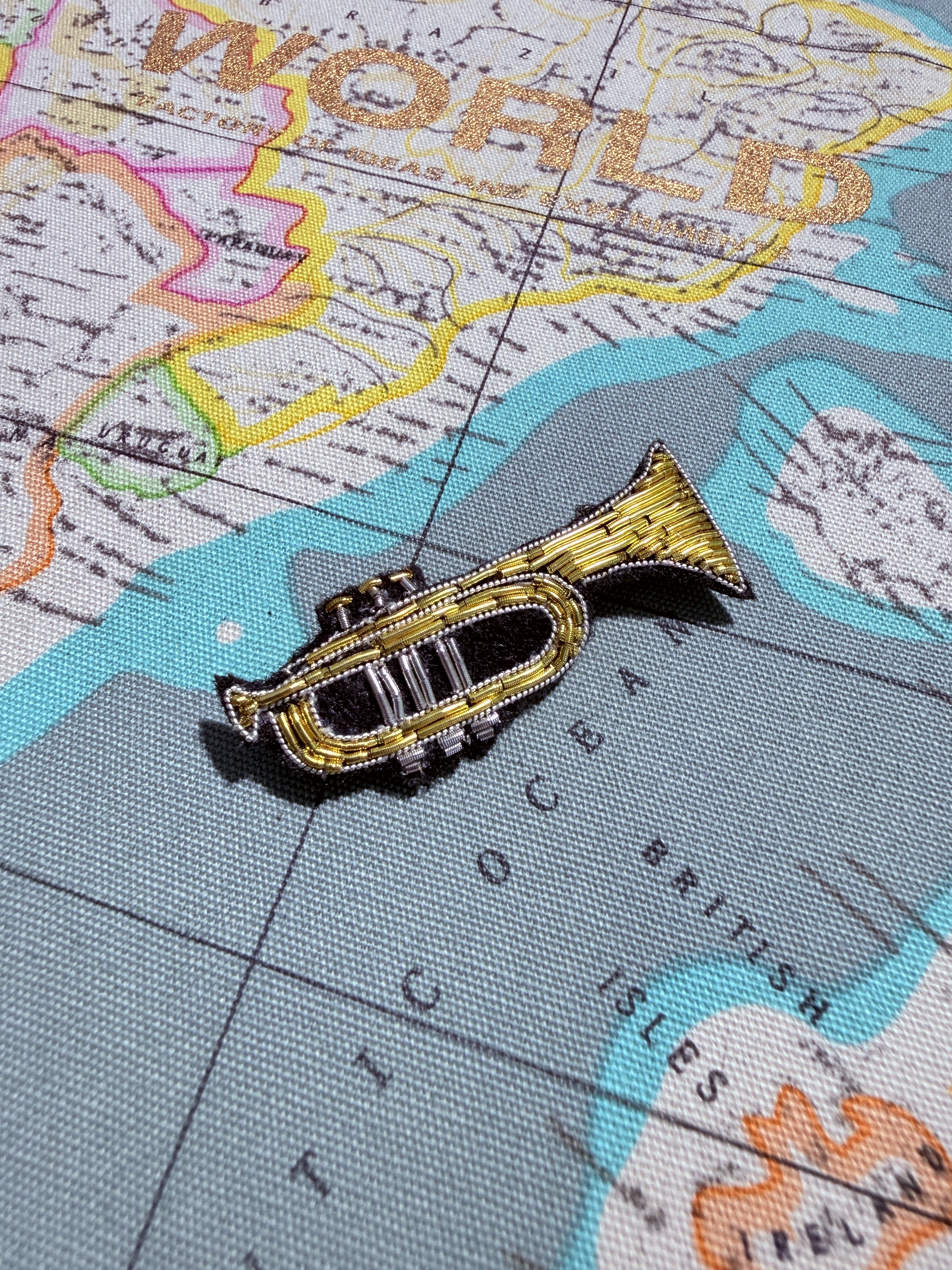 WORLD Bullion Brooch - Chet Baker's Trumpet