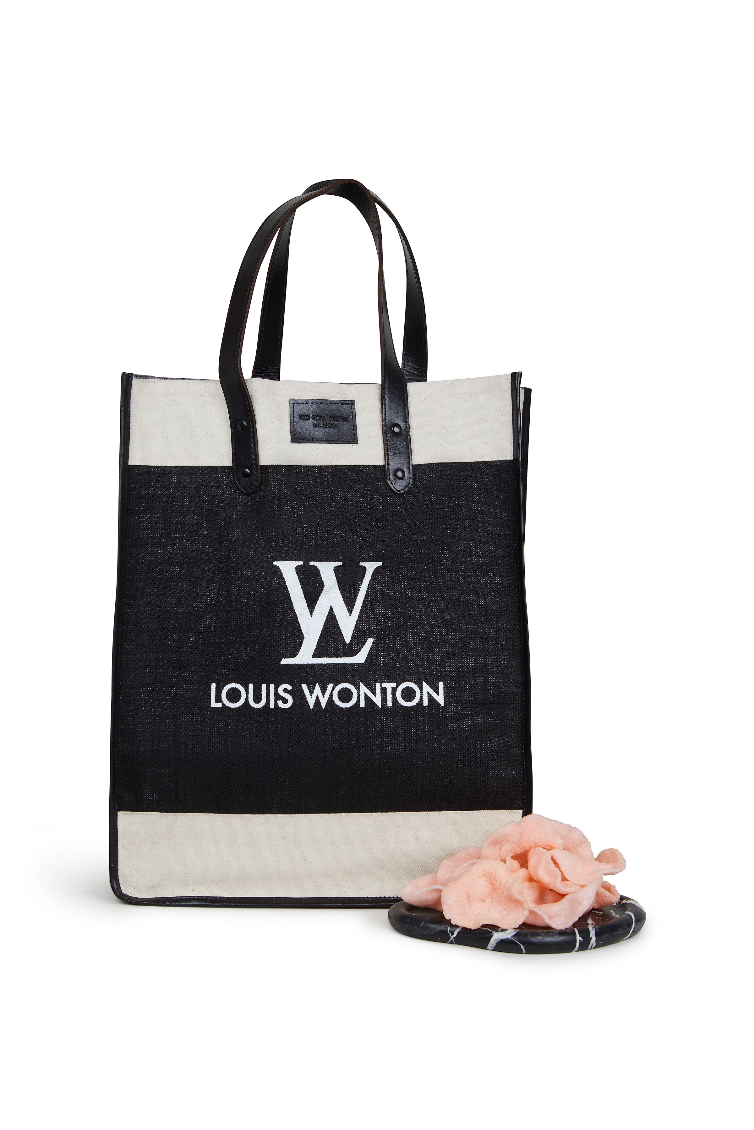 The Cool Hunter Market Bag Black Leather - Louis Wonton - NEW