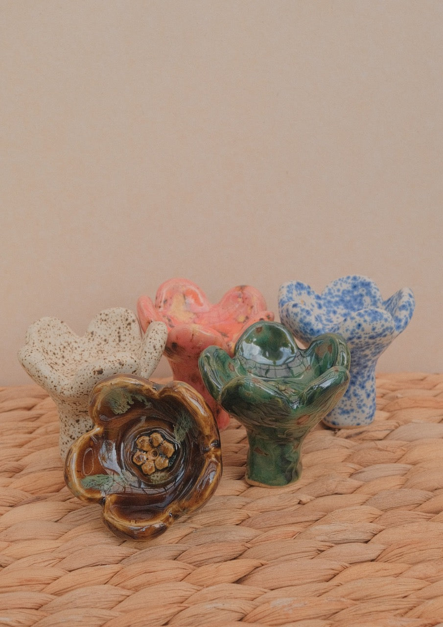 Kynd Ceramics - Large Incense Flower