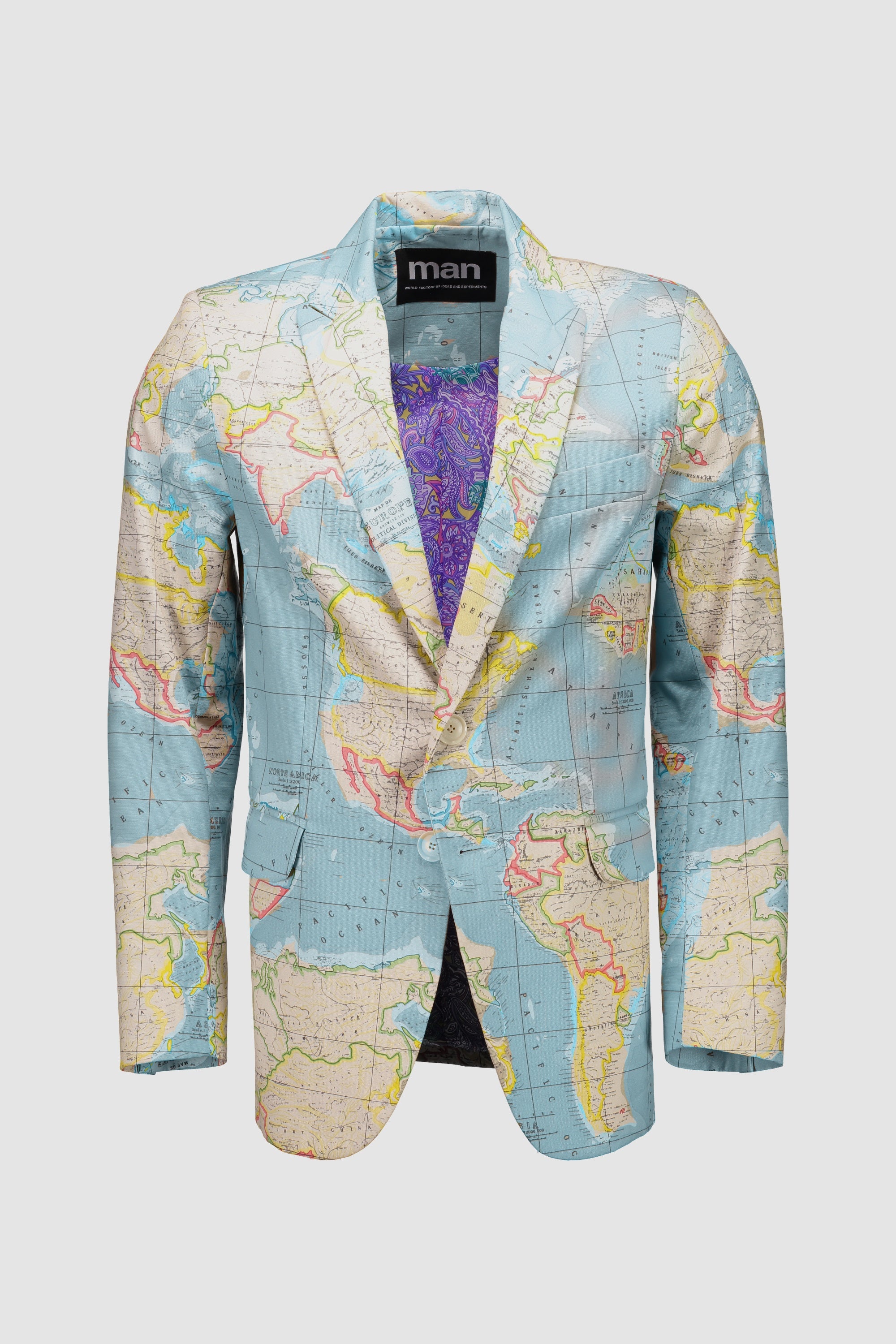 WORLDman 5166 Latitude Blazer WORLD Map