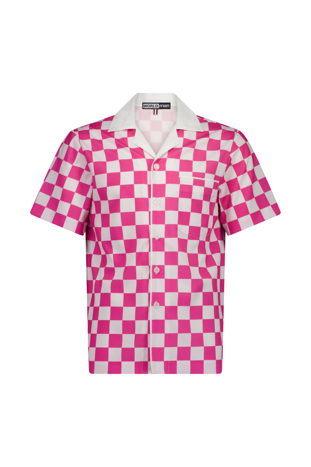 WORLD 5628 Latitude Short Sleeve Shirt Pink Check