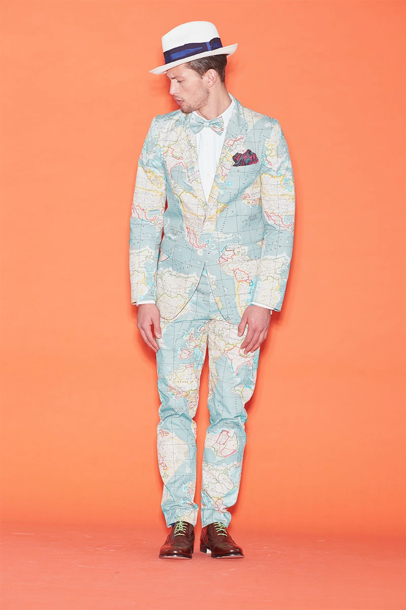 WORLDman 5166 Latitude Blazer WORLD Map