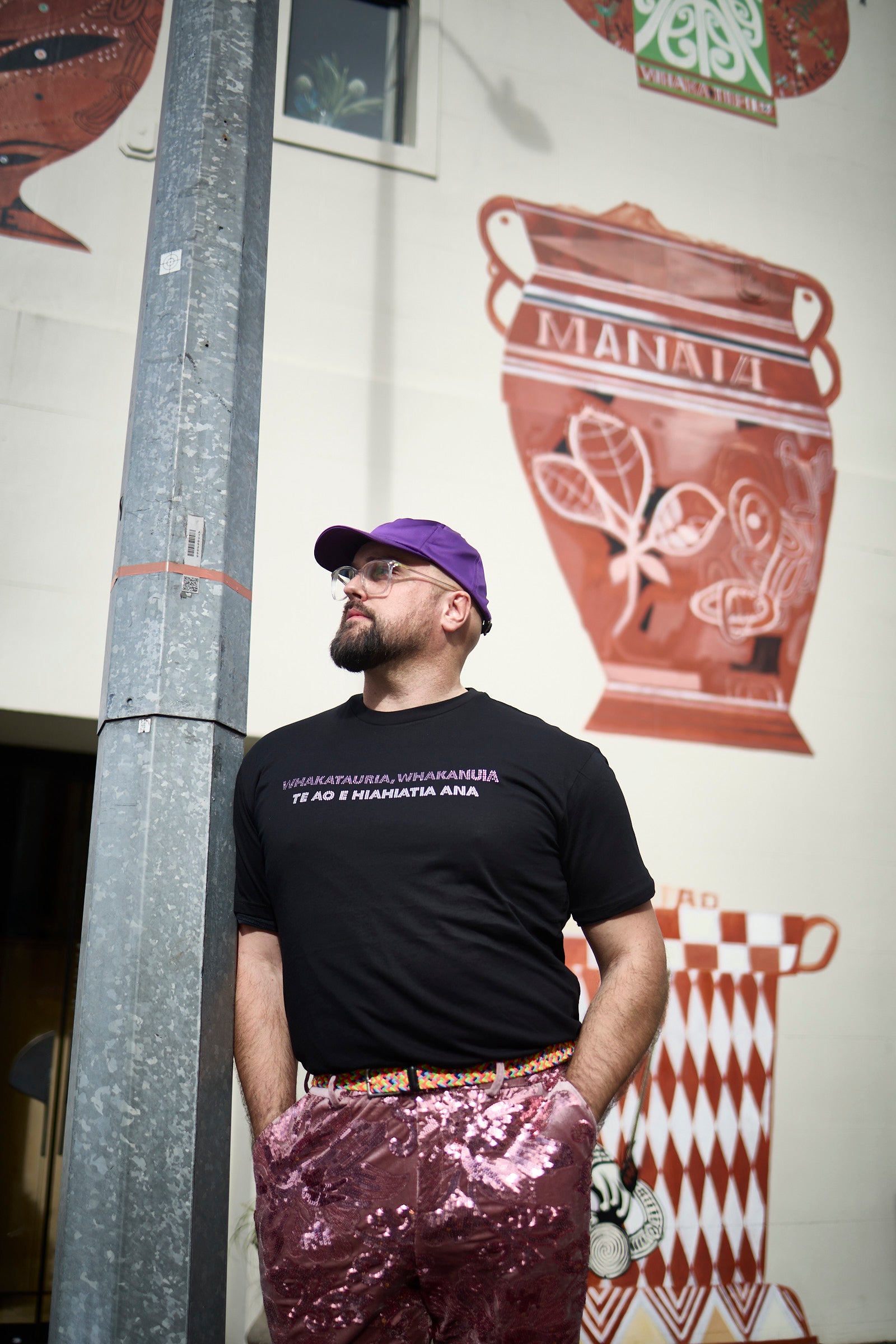 WORLD Loves LUKE BIRD - Te Wiki o te Reo Māori - Celebration T-Shirt Black (UNISEX)