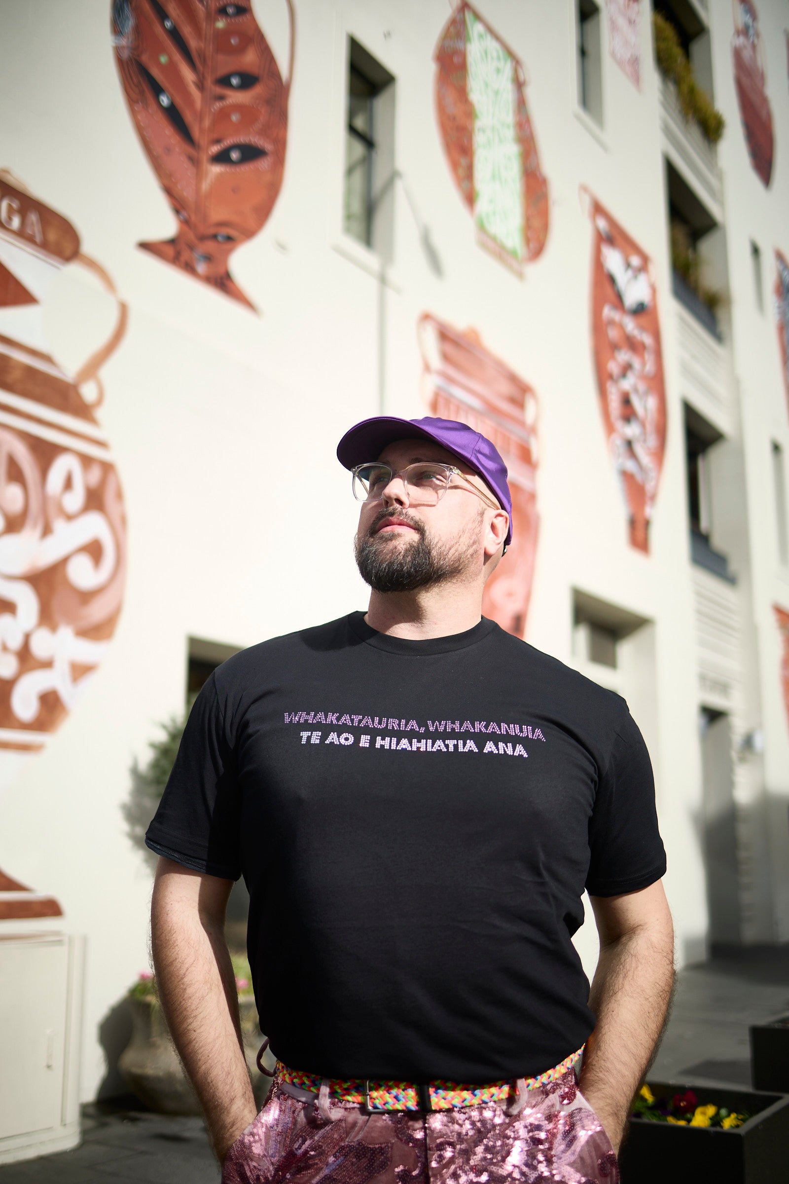 WORLD Loves LUKE BIRD - Te Wiki o te Reo Māori - Celebration T-Shirt Black (UNISEX)