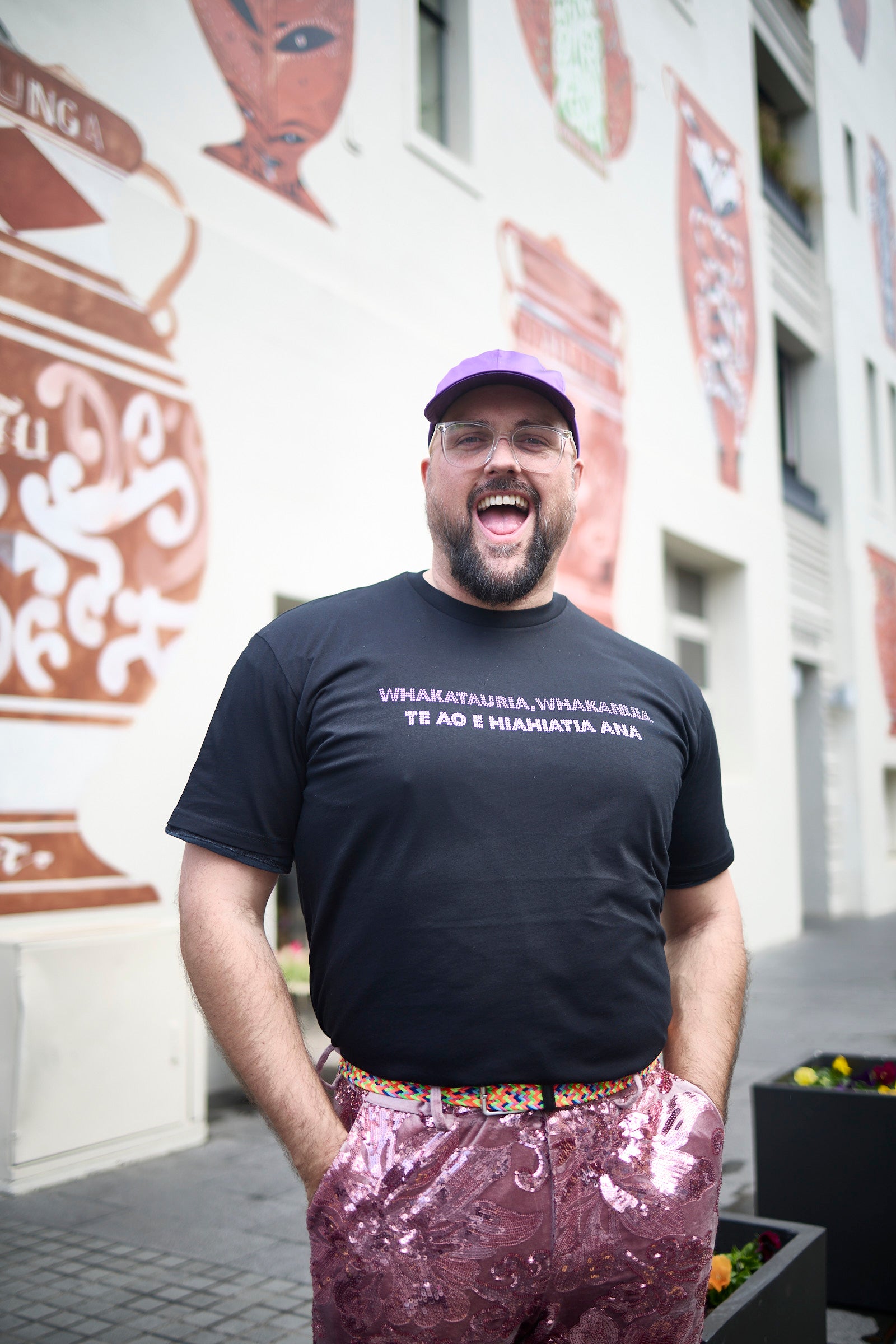 WORLD Loves LUKE BIRD - Te Wiki o te Reo Māori - Celebration T-Shirt Black (UNISEX)