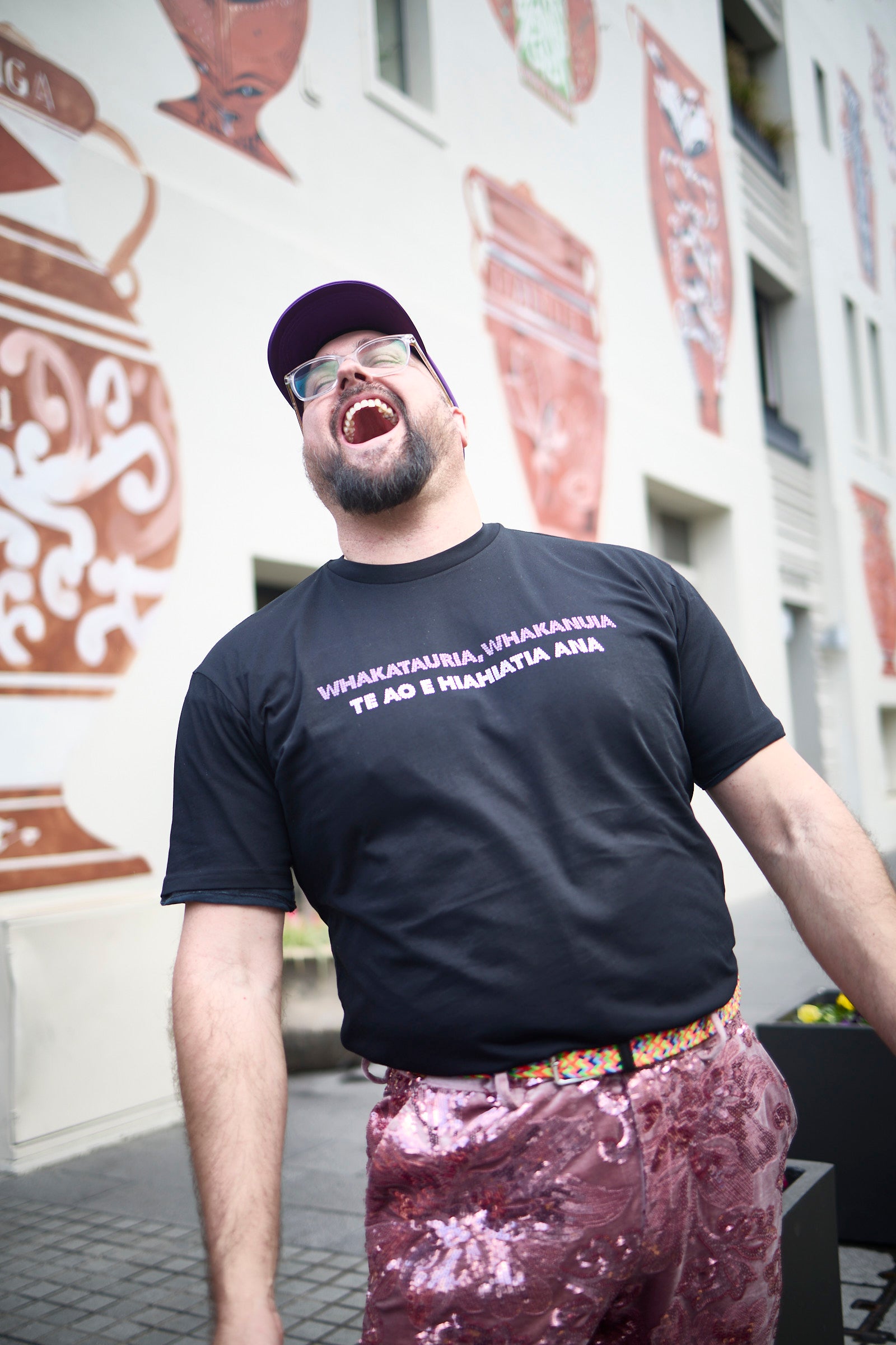 WORLD Loves LUKE BIRD - Te Wiki o te Reo Māori - Celebration T-Shirt Black (UNISEX)