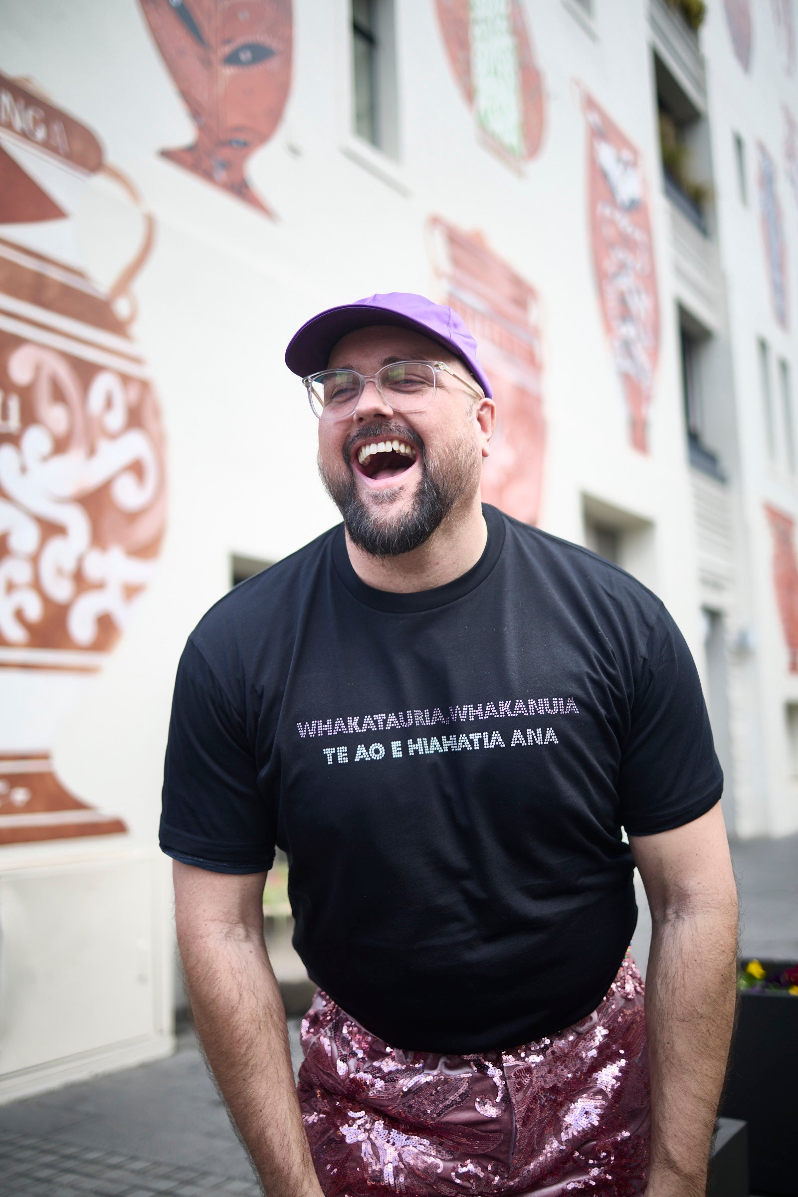 WORLD Loves LUKE BIRD - Te Wiki o te Reo Māori - Celebration T-Shirt Black (UNISEX)