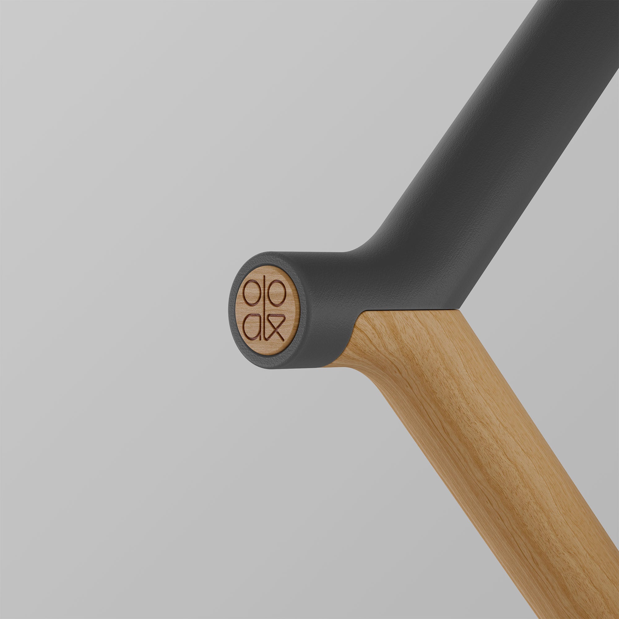 Uno. Graphite and Oak