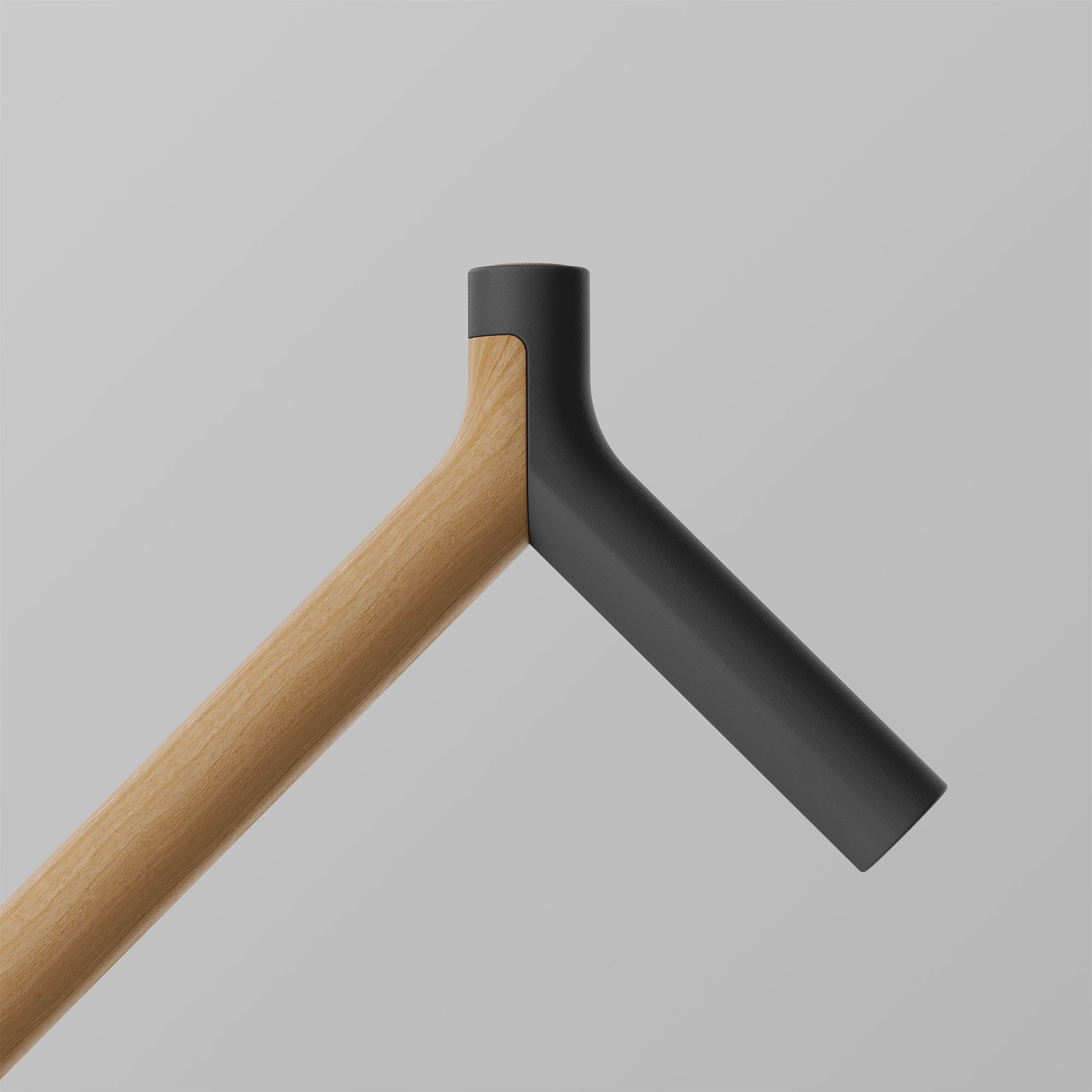 Uno. Graphite and Oak