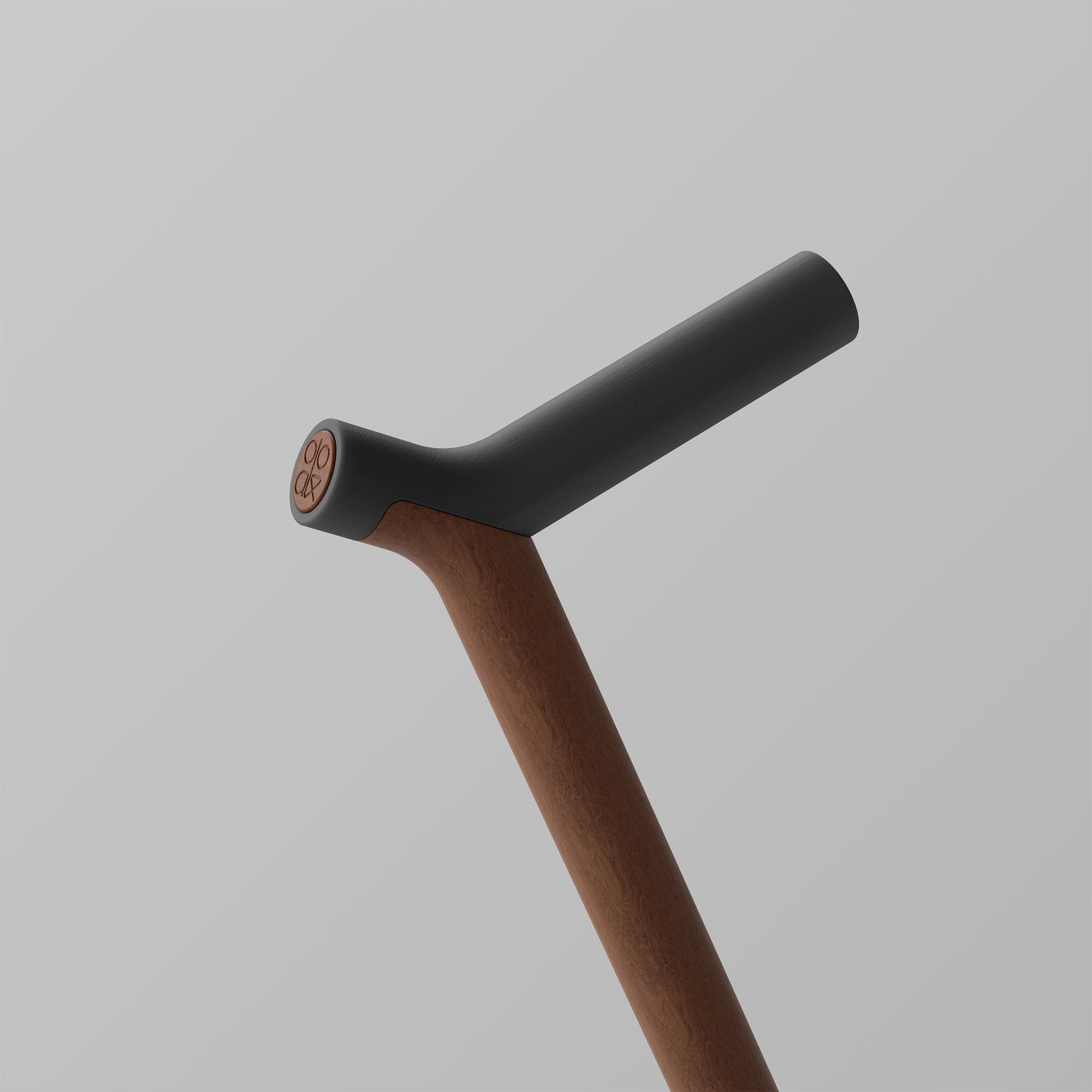 Uno. Graphite and Walnut