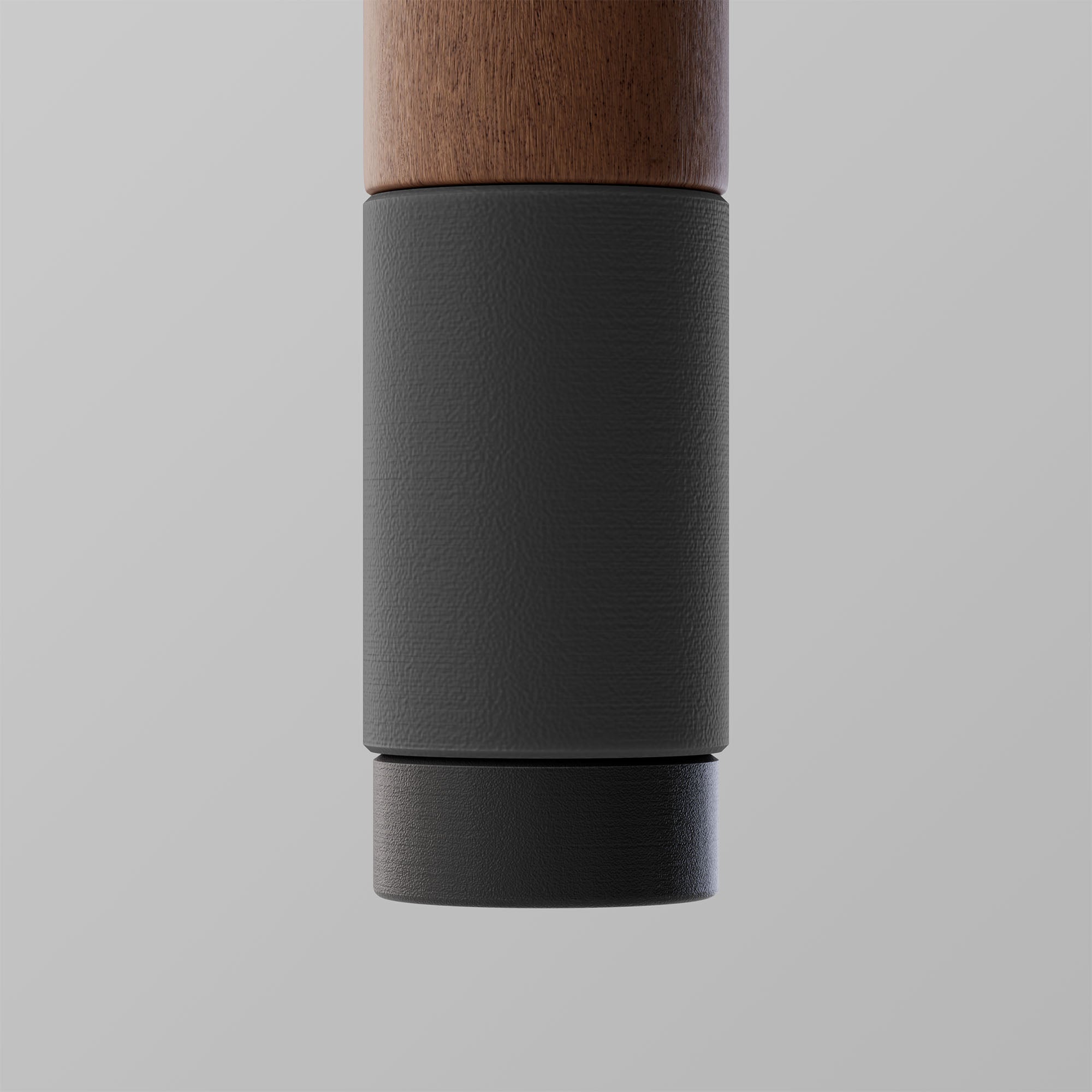 Uno. Graphite and Walnut