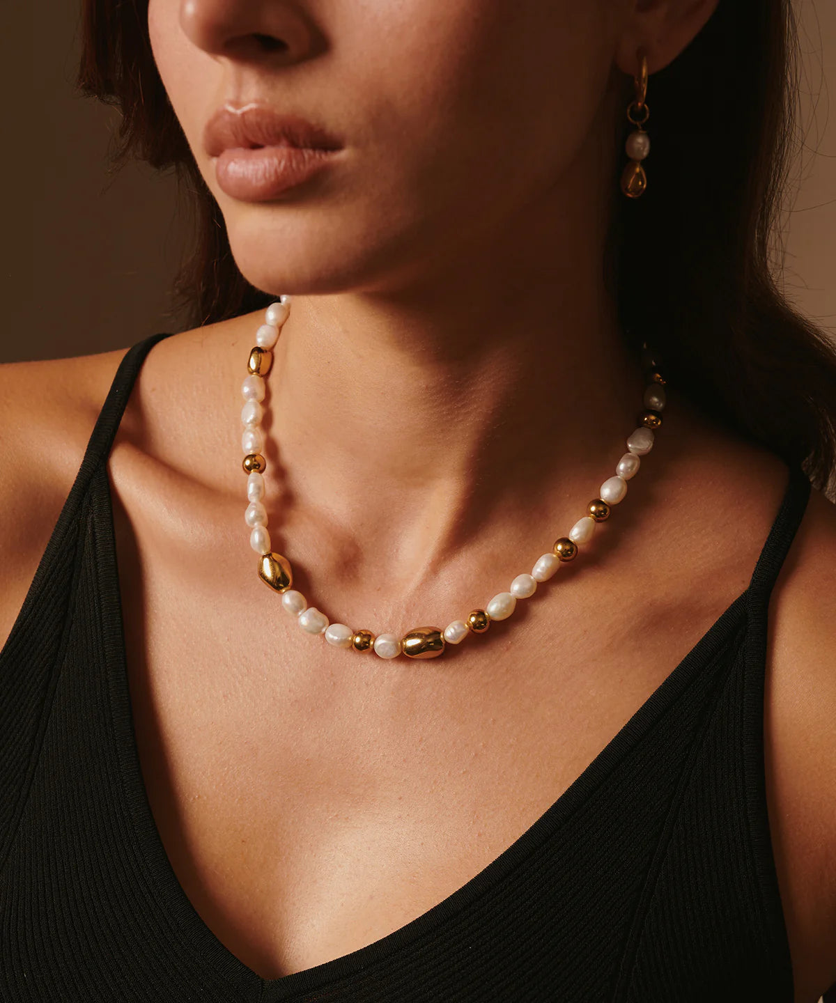 Spiritus Stones - Primal Sage Necklace with Pearls