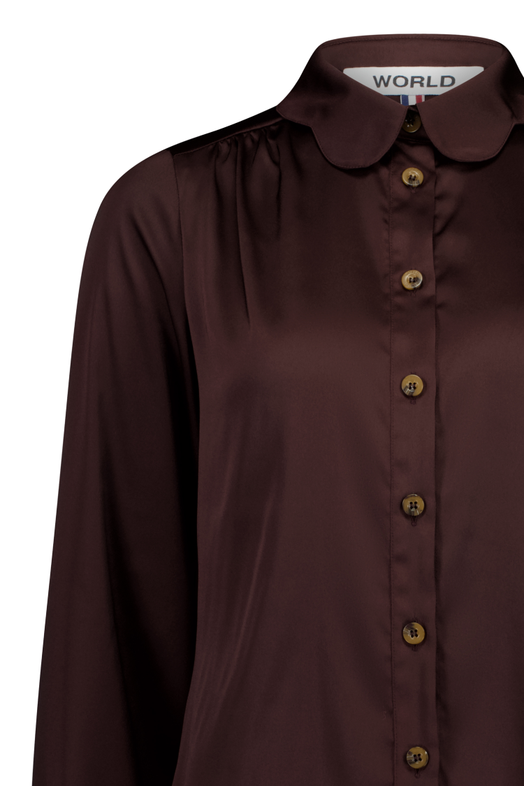 WORLD 5613 Peplos Shirt Brown