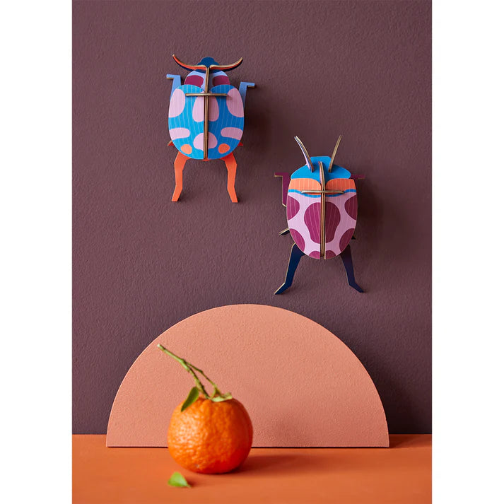 Studio Roof: Wall Art Beetles (B7) Coccinelle Couple