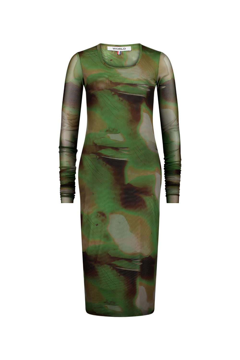 WORLD 5637 Sashimi Dress 2026 Green Brown - ONE SIZE