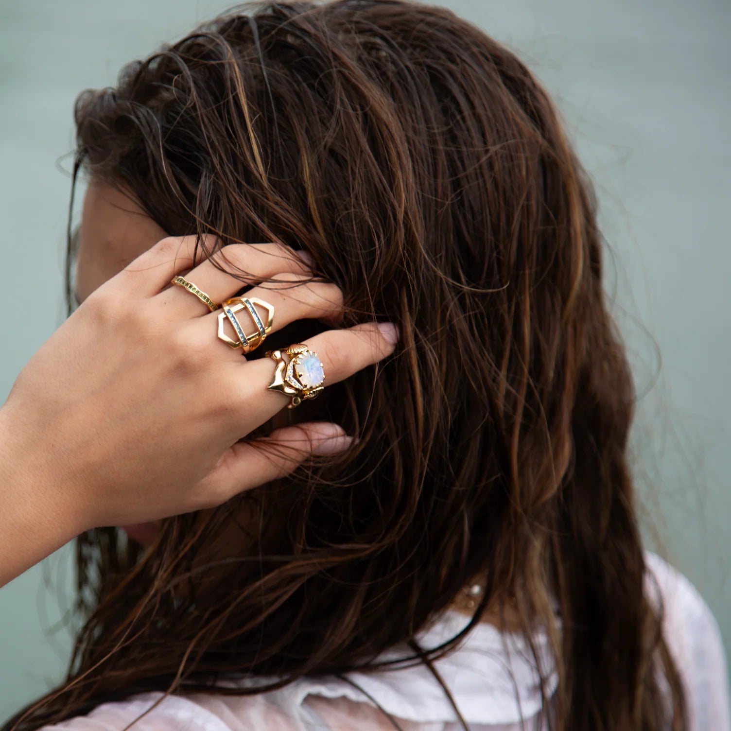 TAKEN by STORM: Snow Fall Ring Gold Plated