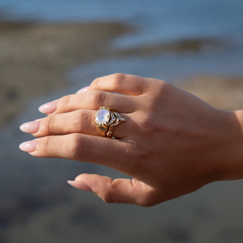 TAKEN by STORM: Siren Tears Ring Gold Plated