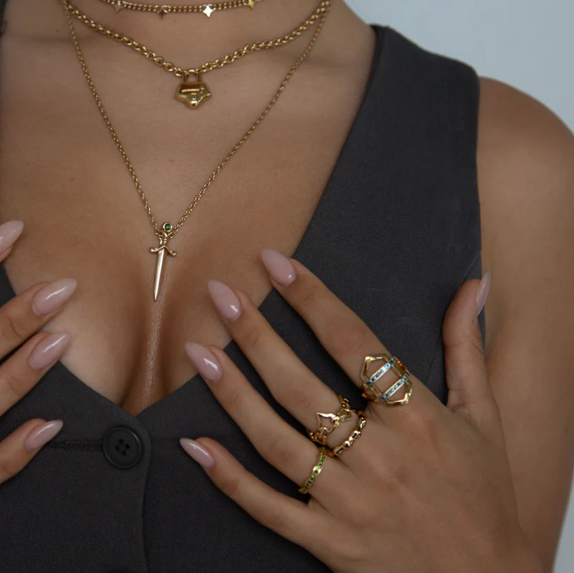 TAKEN by STORM: Snow Ring Gold Plated